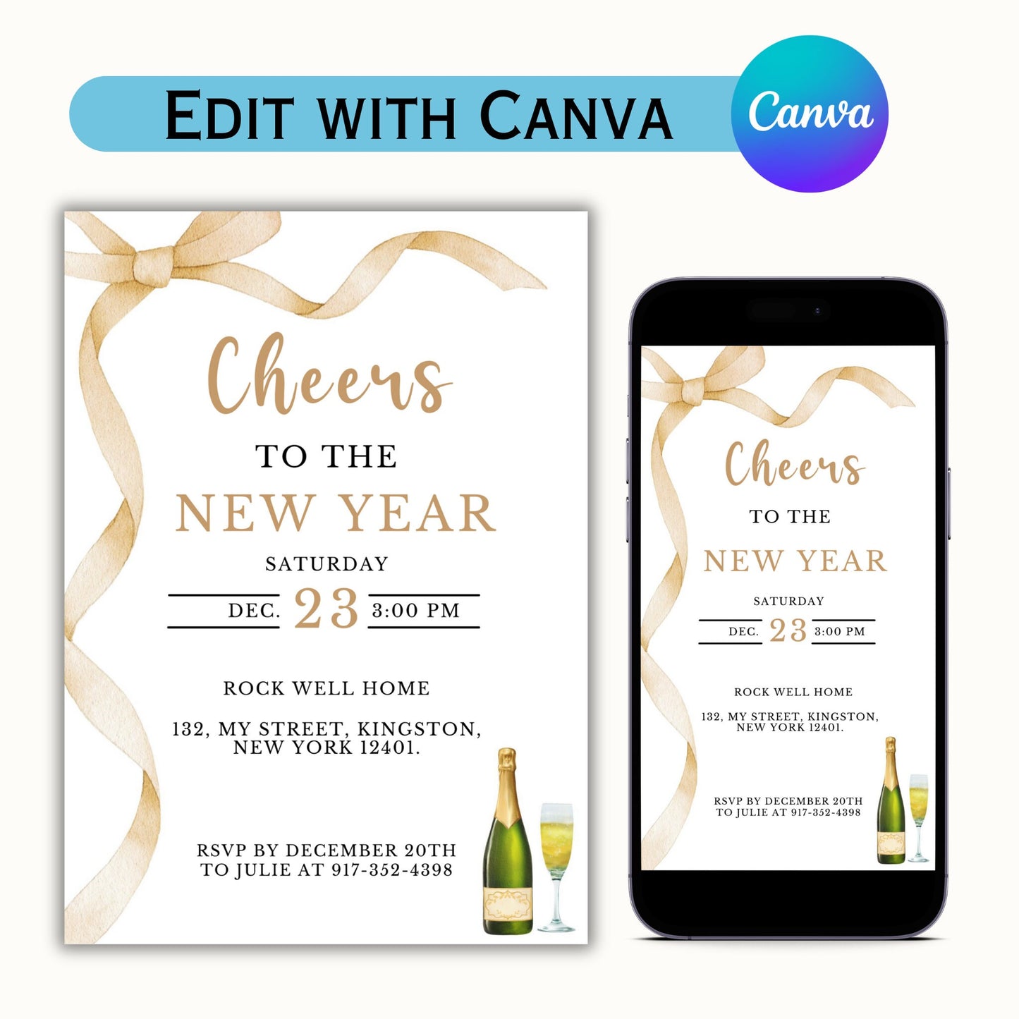 New Years Eve Invitation Template