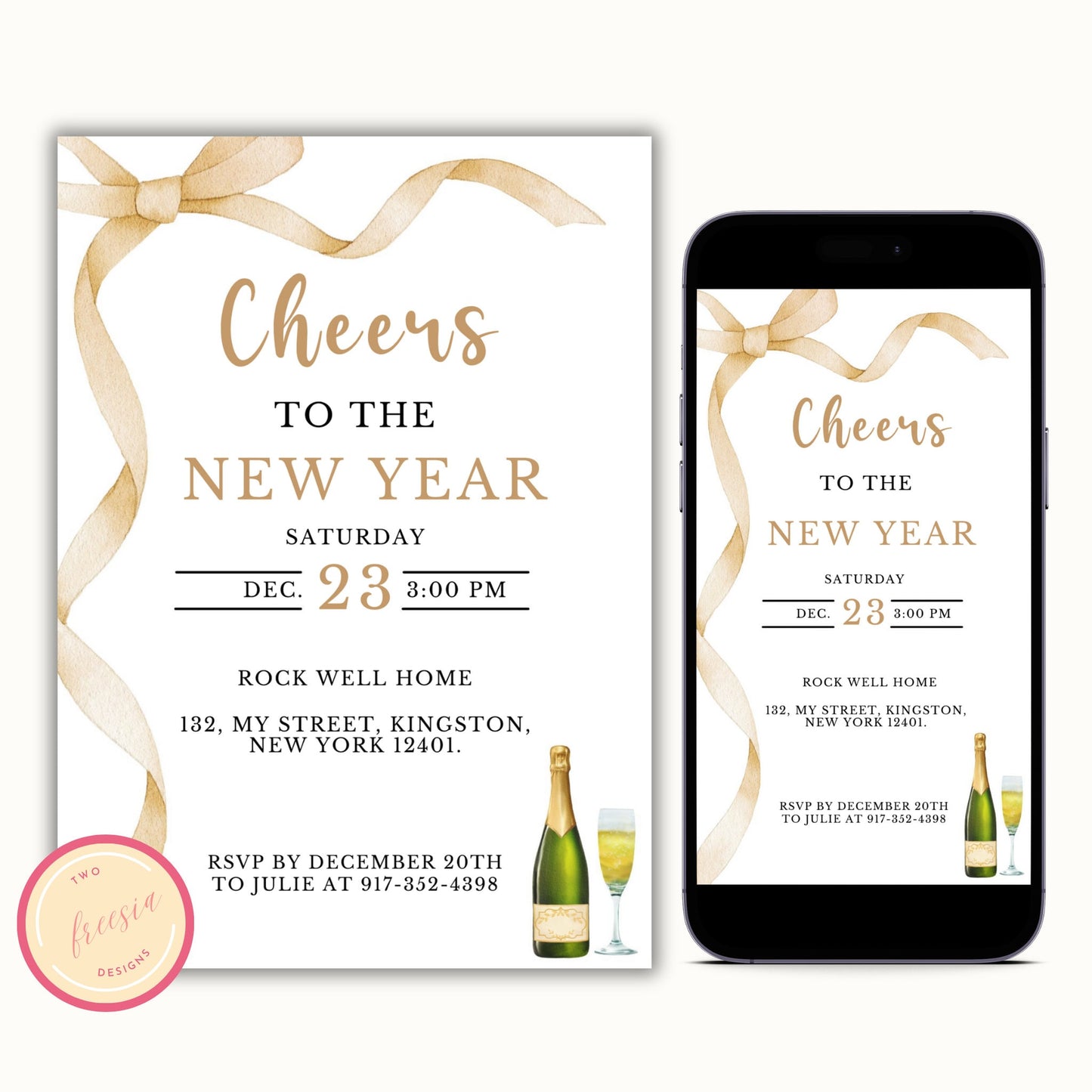 New Years Eve Invitation Template