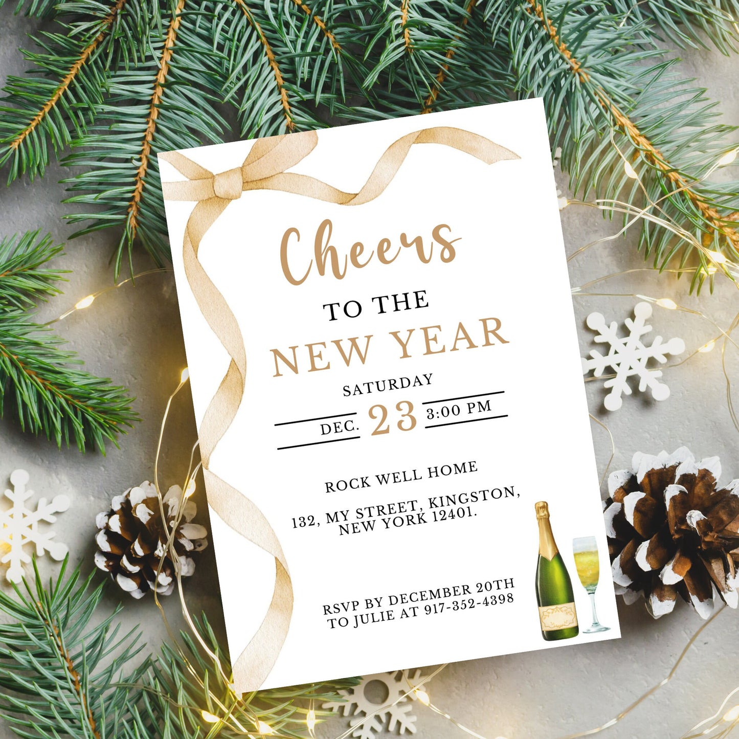 New Years Eve Invitation Template