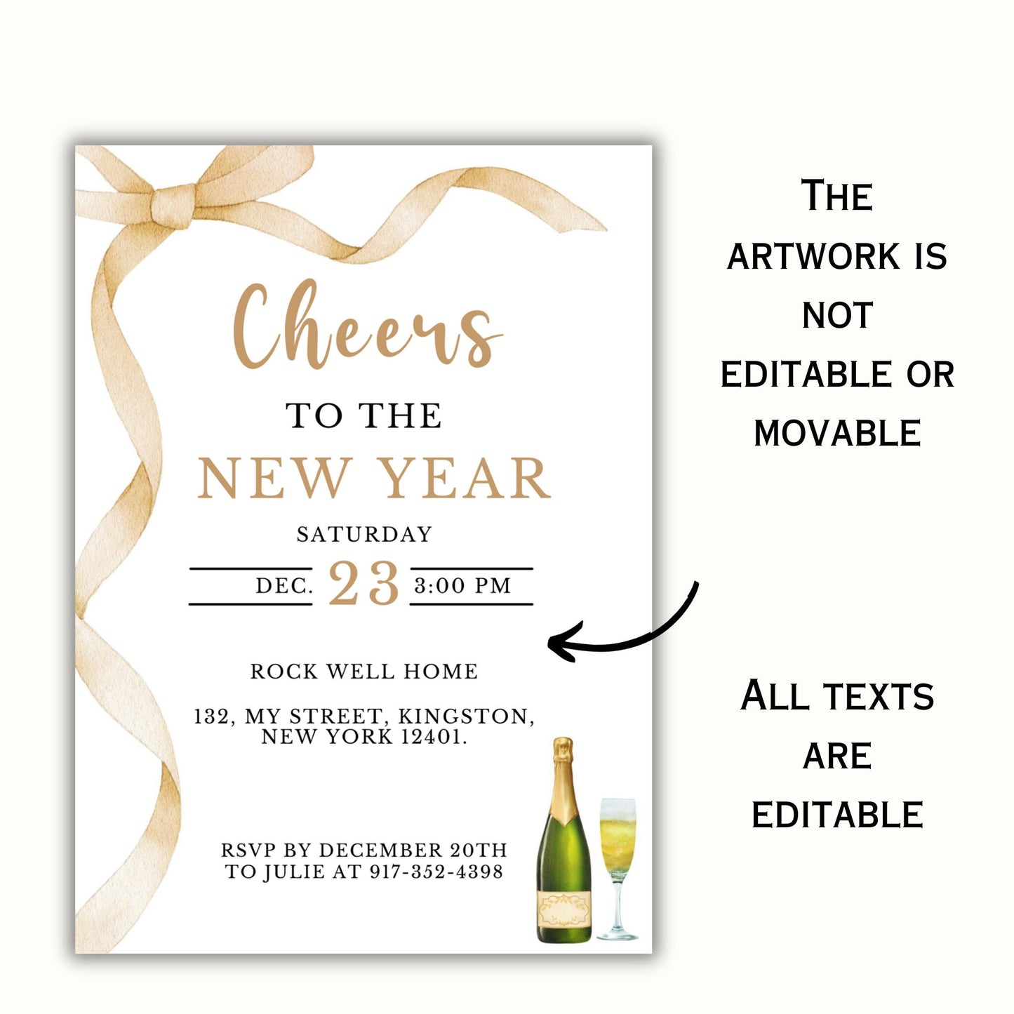 New Years Eve Invitation Template