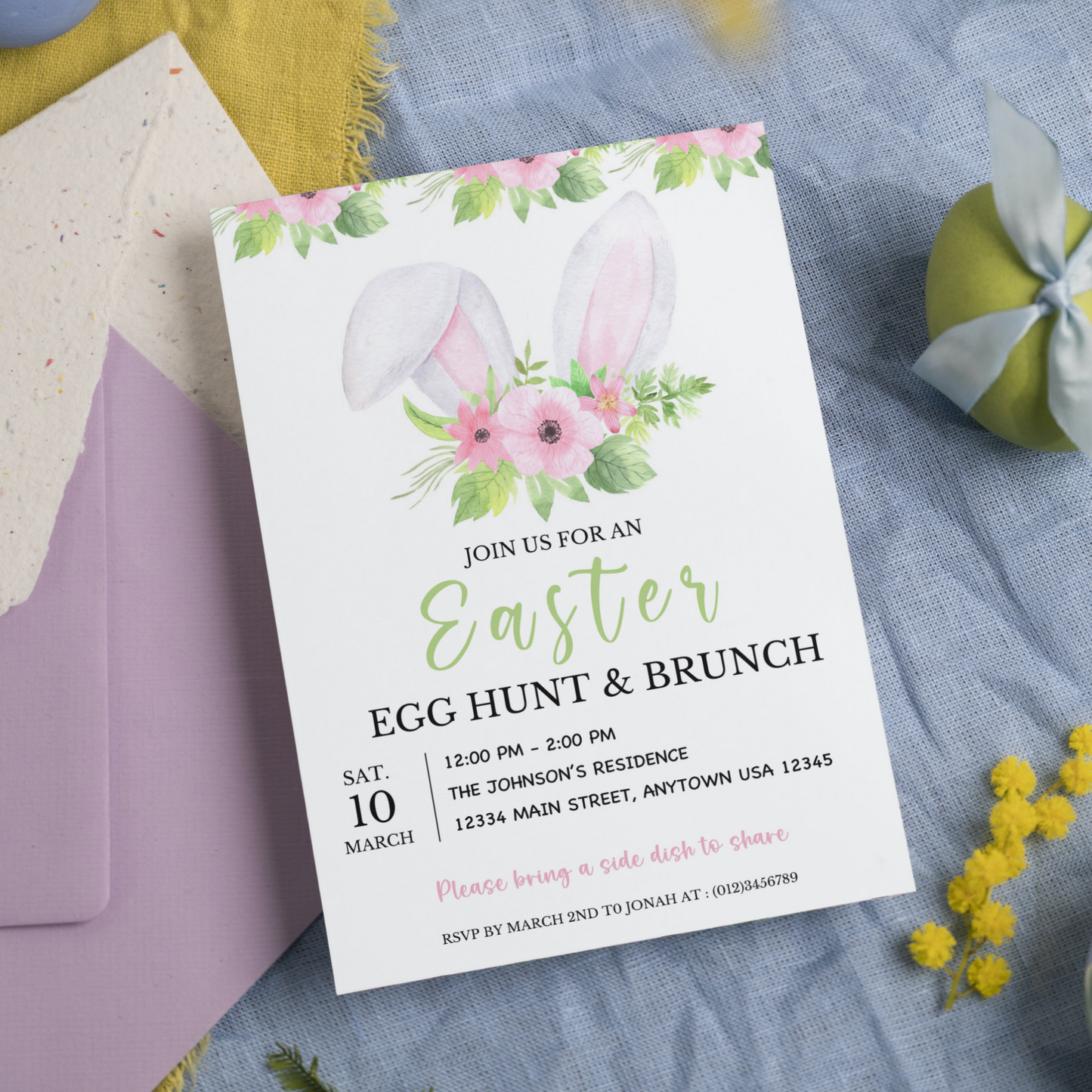 Easter Egg hunt & Brunch Invite