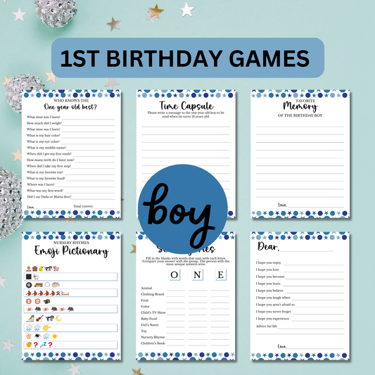 First Birthday Party Games for Boys