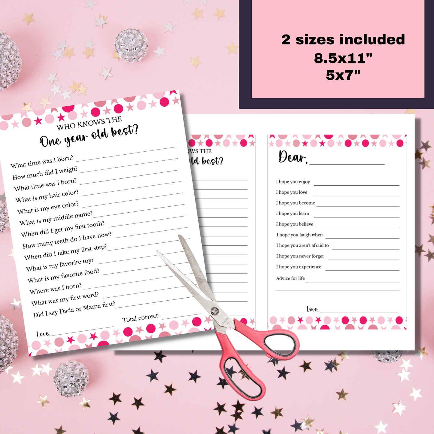 First Birthday Party Games for Girls