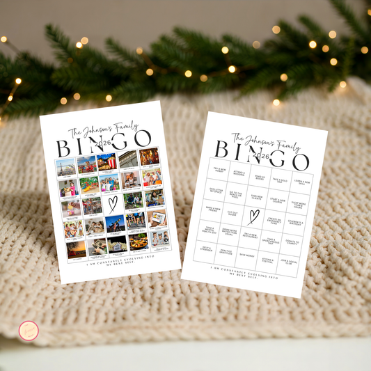 2026 Family Vision Board Bingo