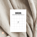 2026 Vision Board Bingo Printable
