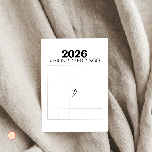 2026 Vision Board Bingo Printable