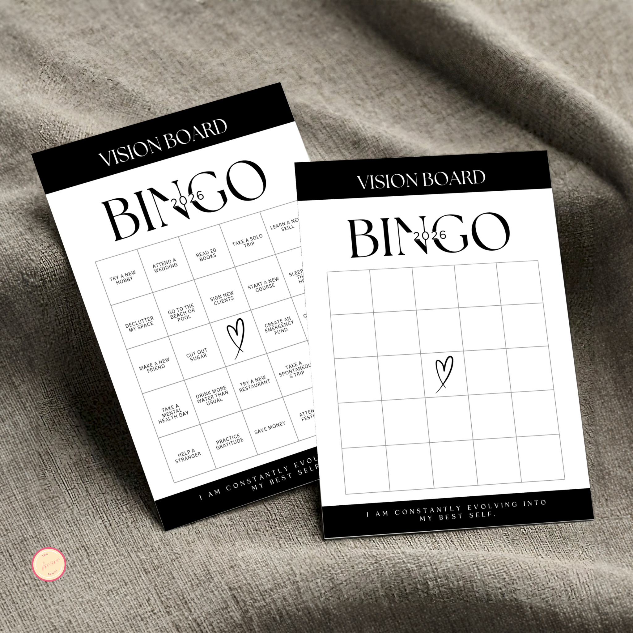 2026 Vision Board Bingo