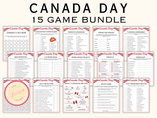 Canada Day Party Games - 15 Games