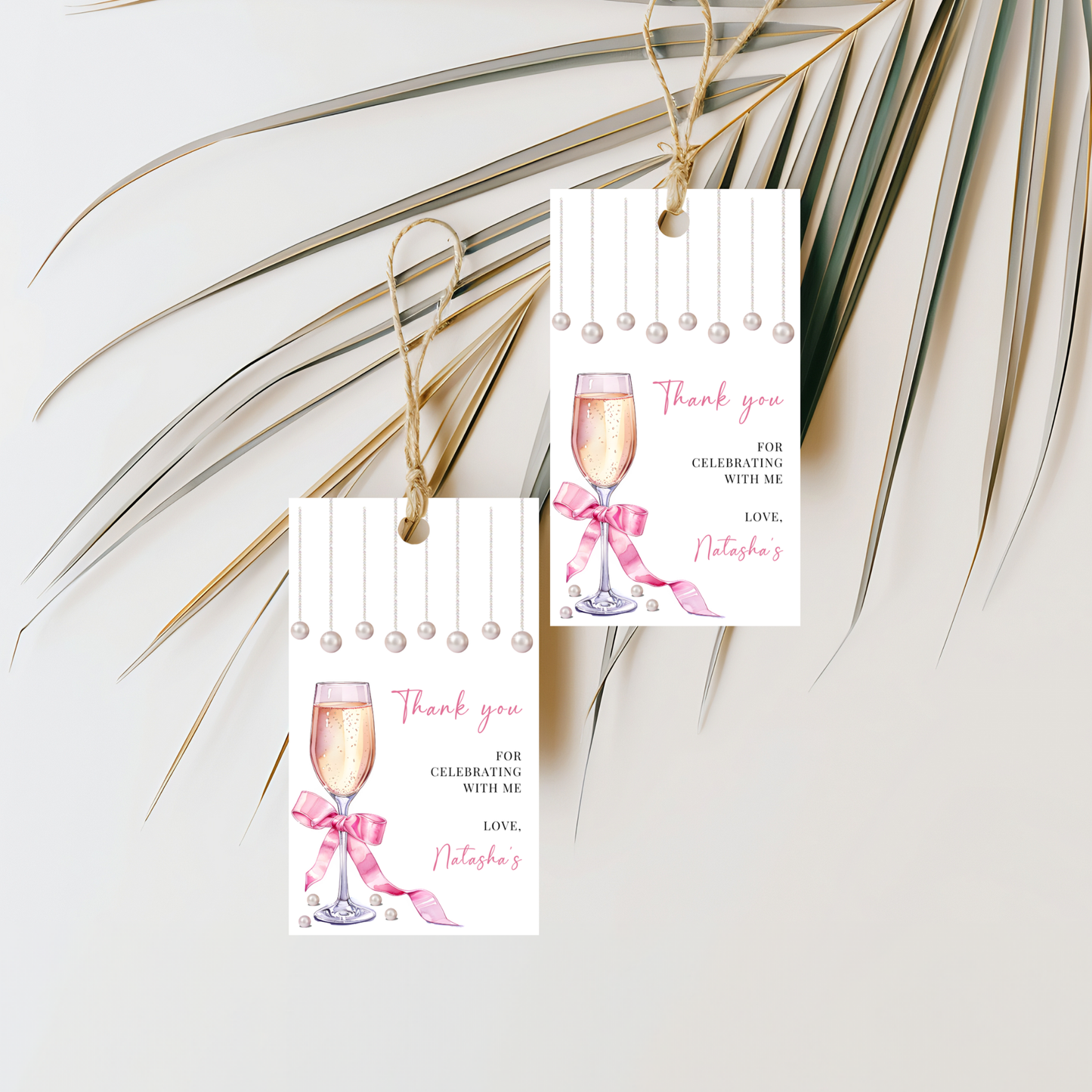 21st Birthday Party Favor Tag