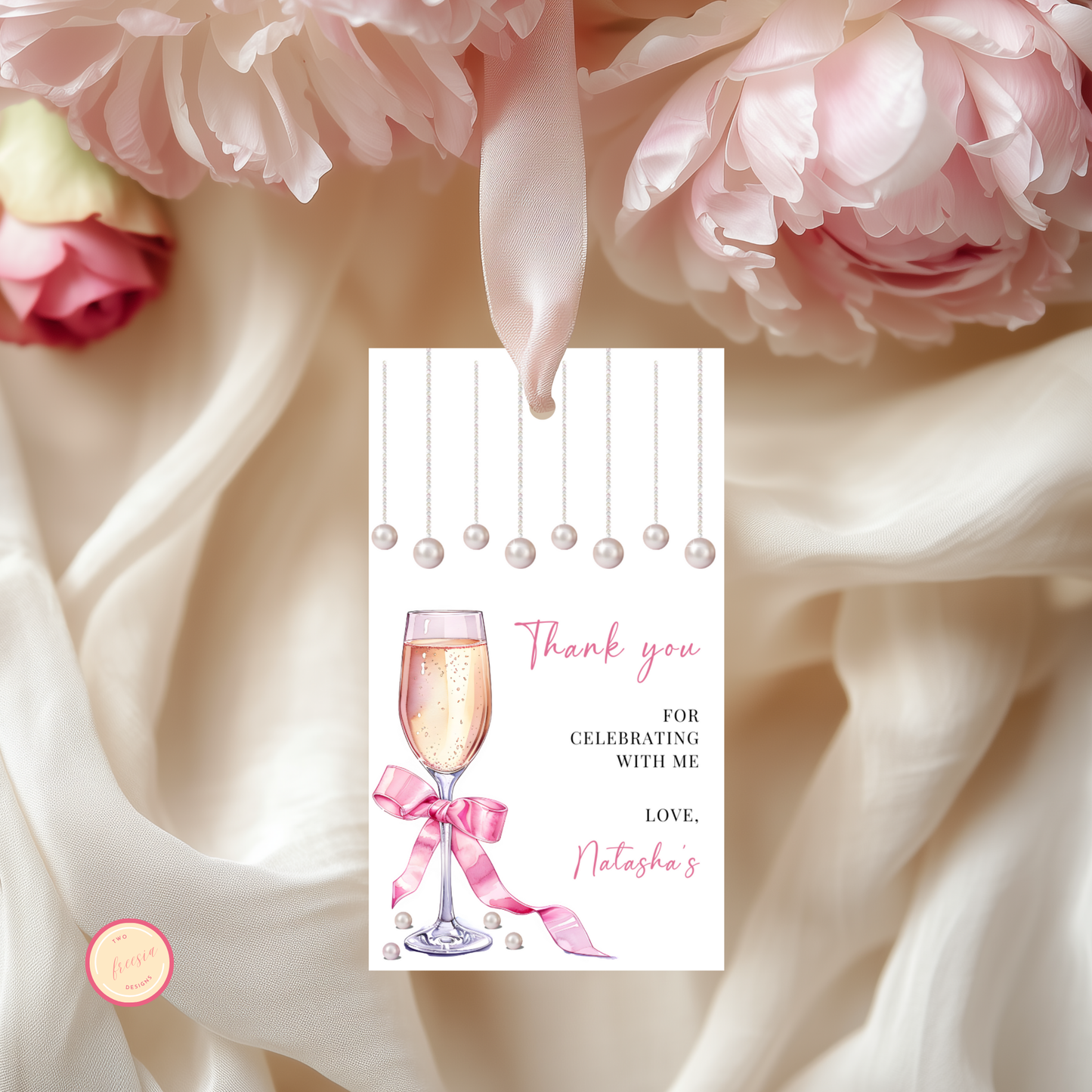 21st Birthday Party Favor Tag