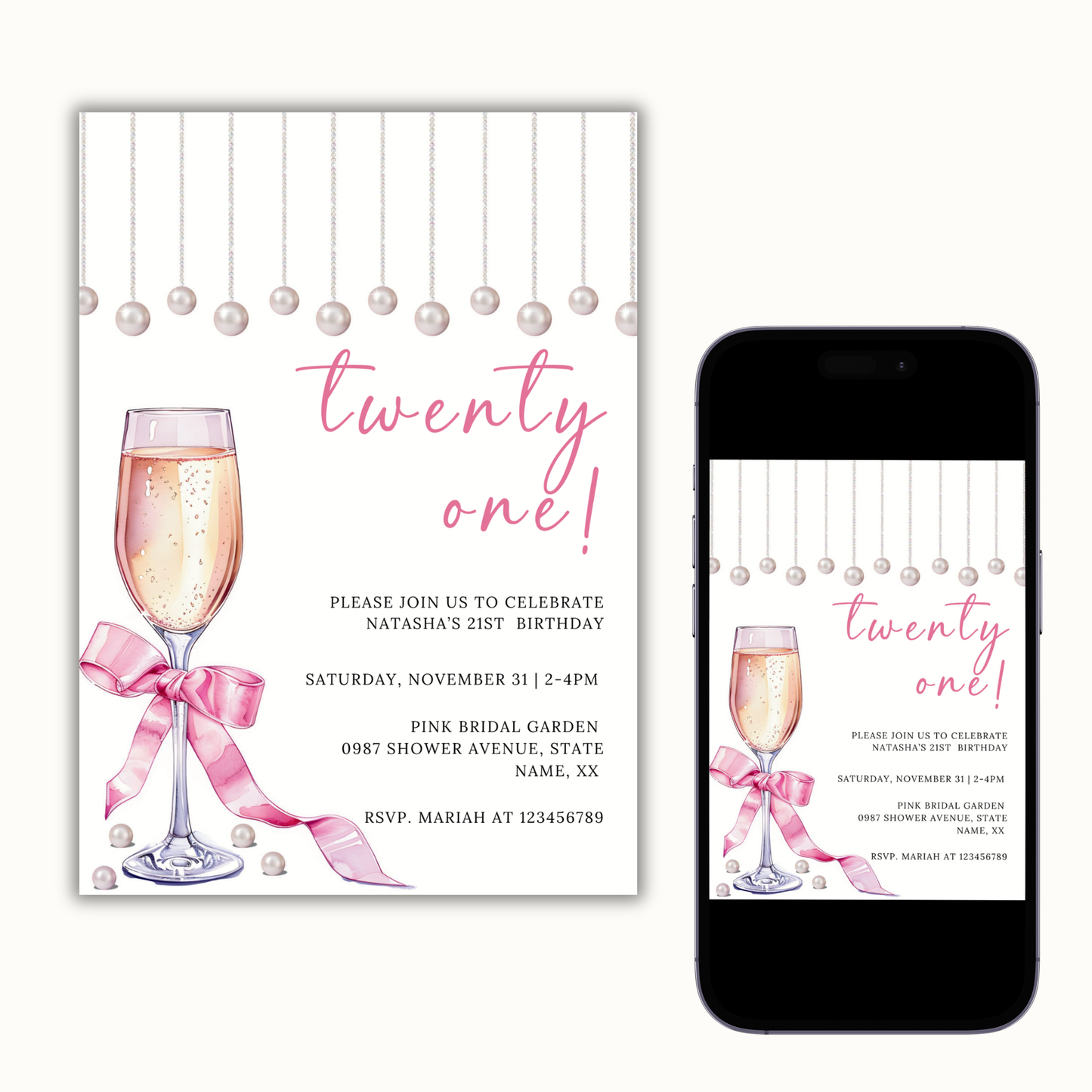 21st Birthday Inviation