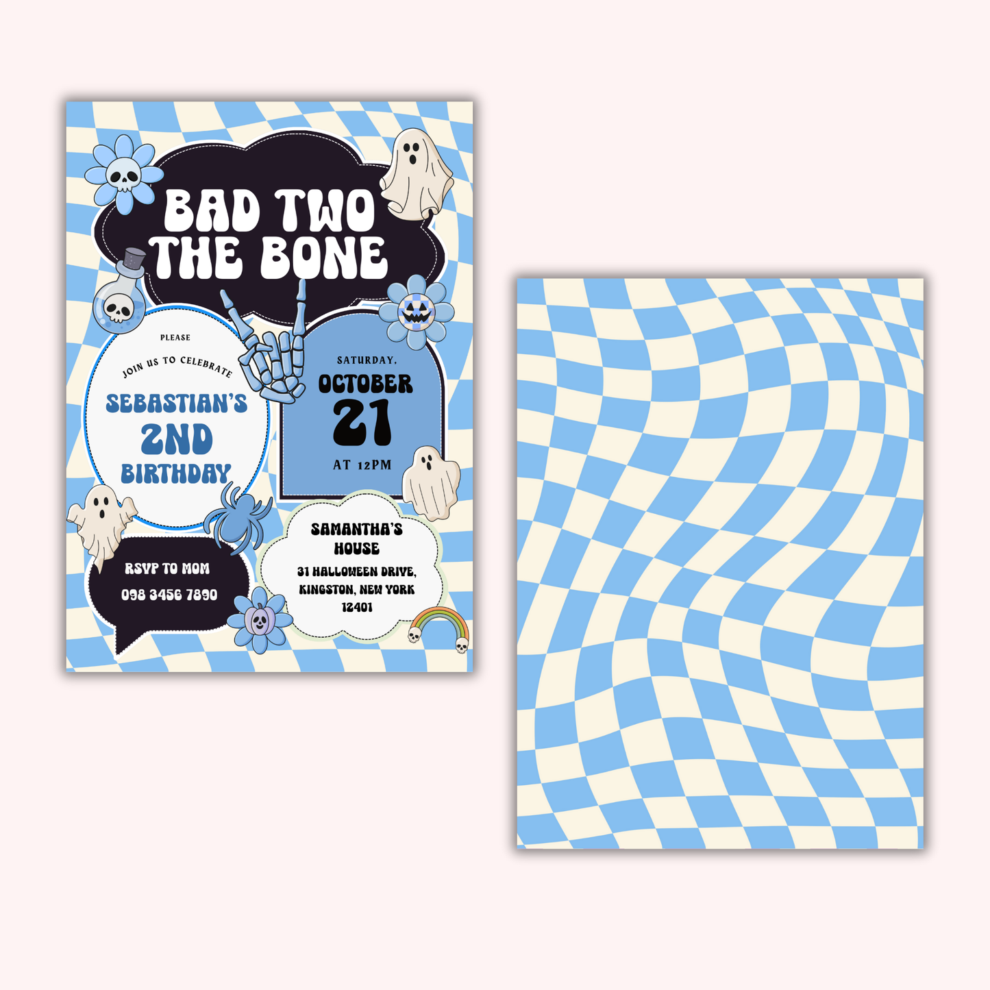 Bad Two the Bone | Groovy Blue