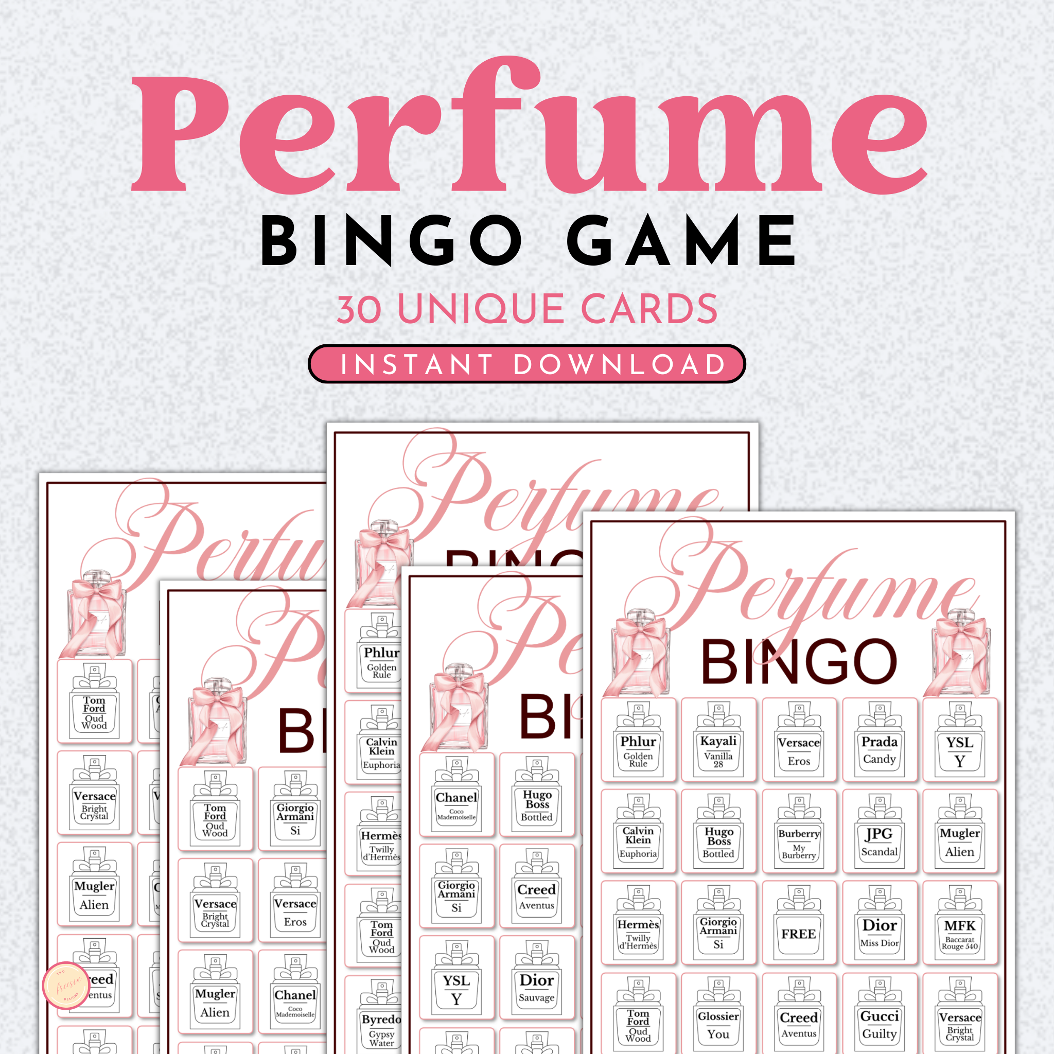 Perfume Bingo Game | 30 Cards