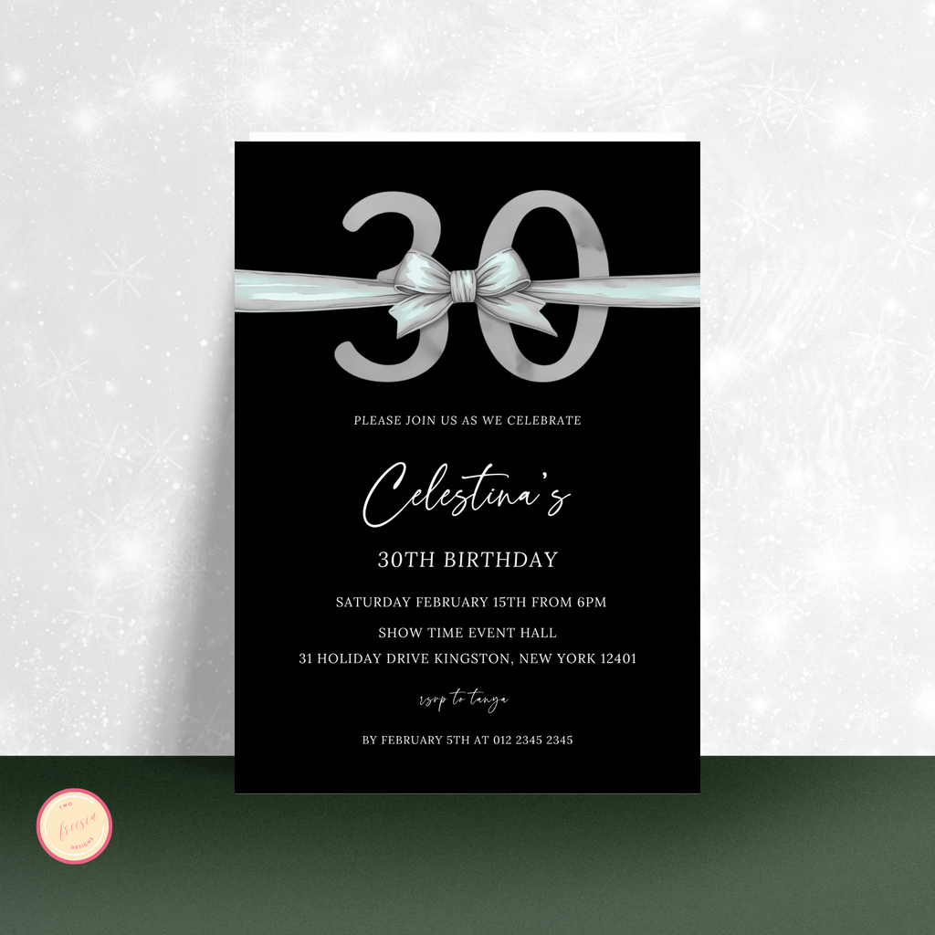 30th Birthday Invitation