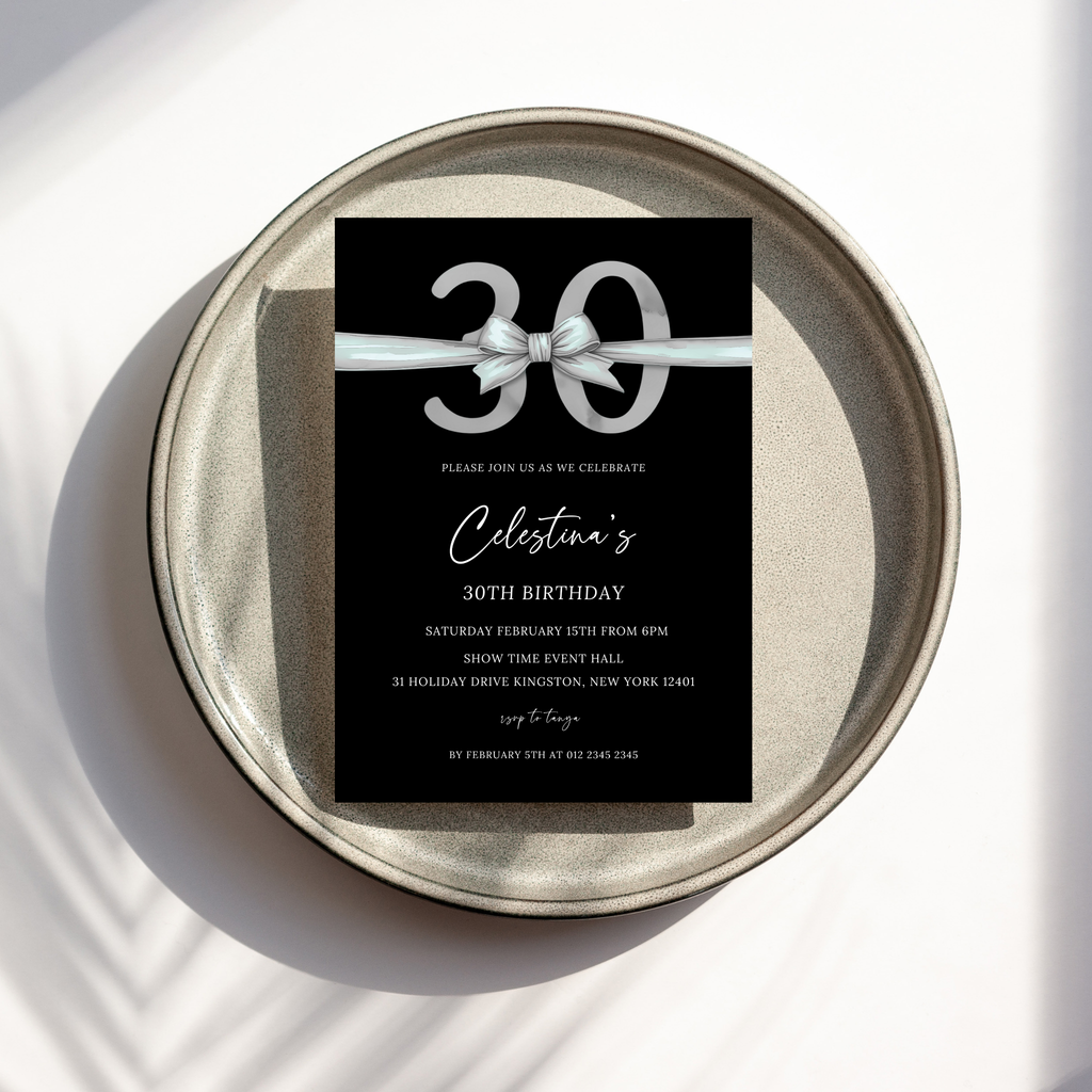 30th Birthday Invitation