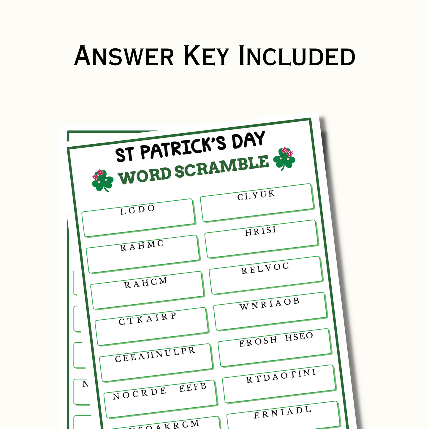 St. Patrick's Day Games and Activity Bundle for Kids