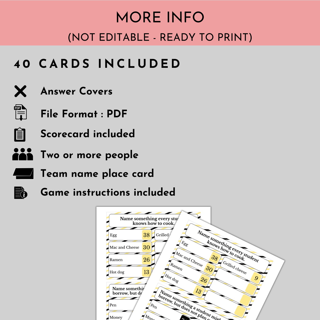 Graduation Friendly Squabble Game