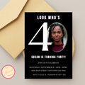 40th Birthday Invite + Photo