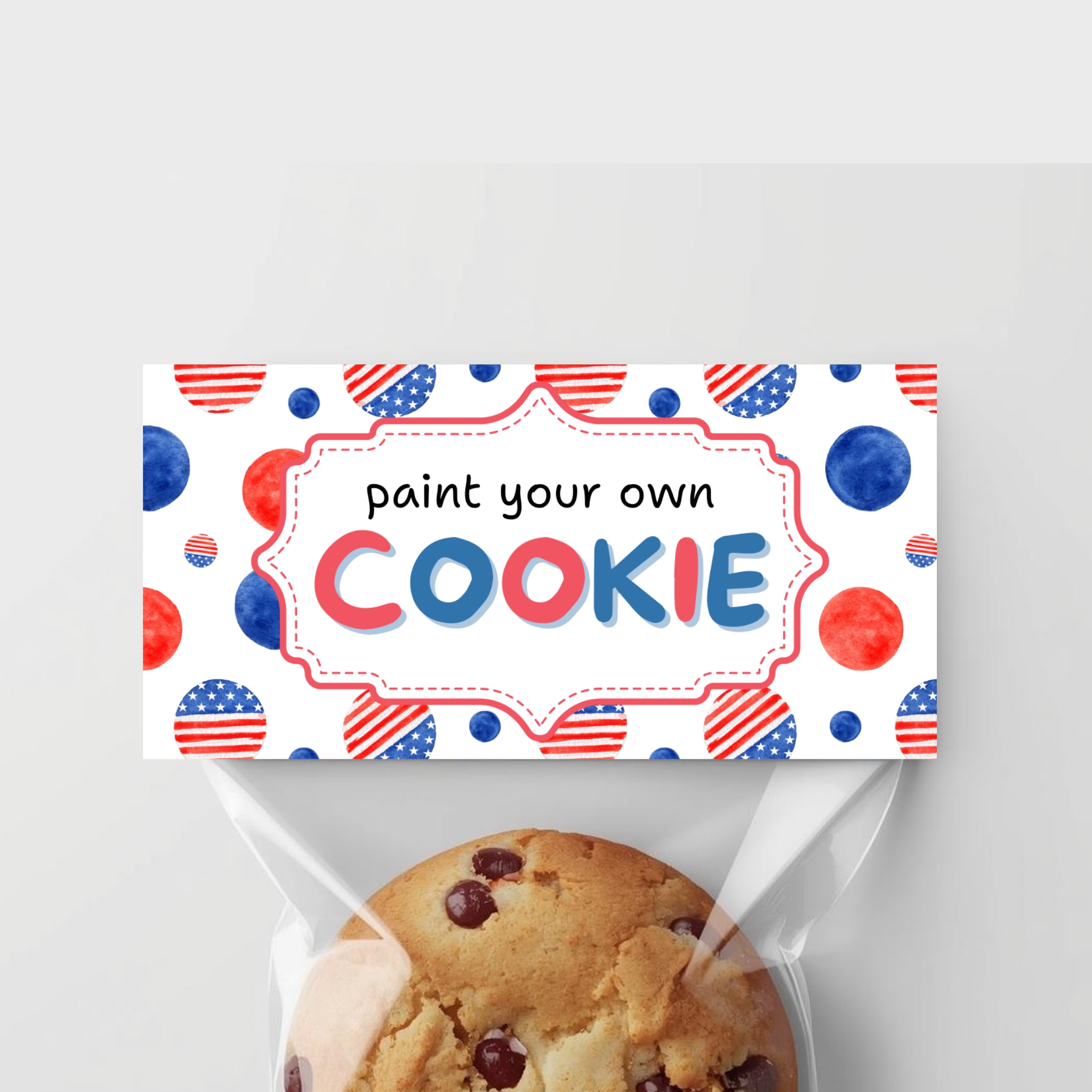 4th of July Treat Bag Topper