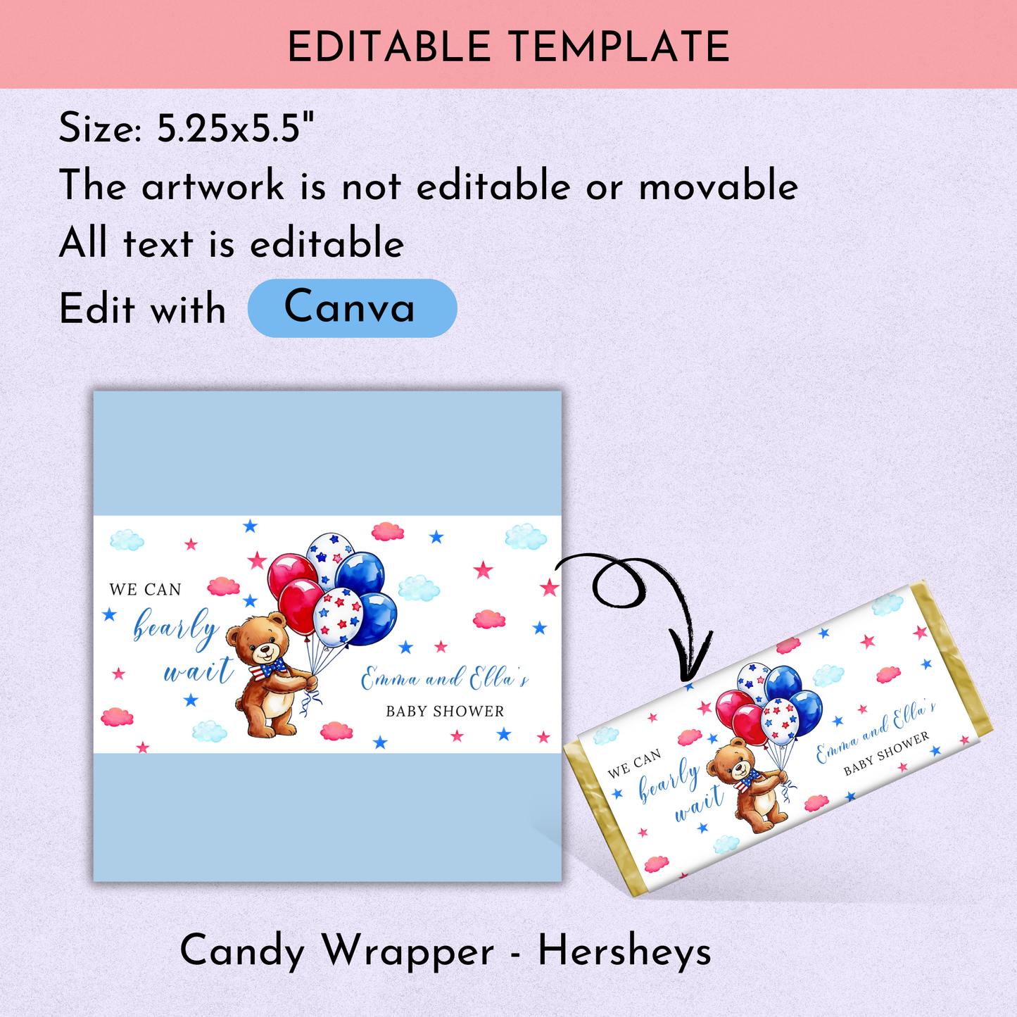Patriotic Baby Shower Favor Bundle
