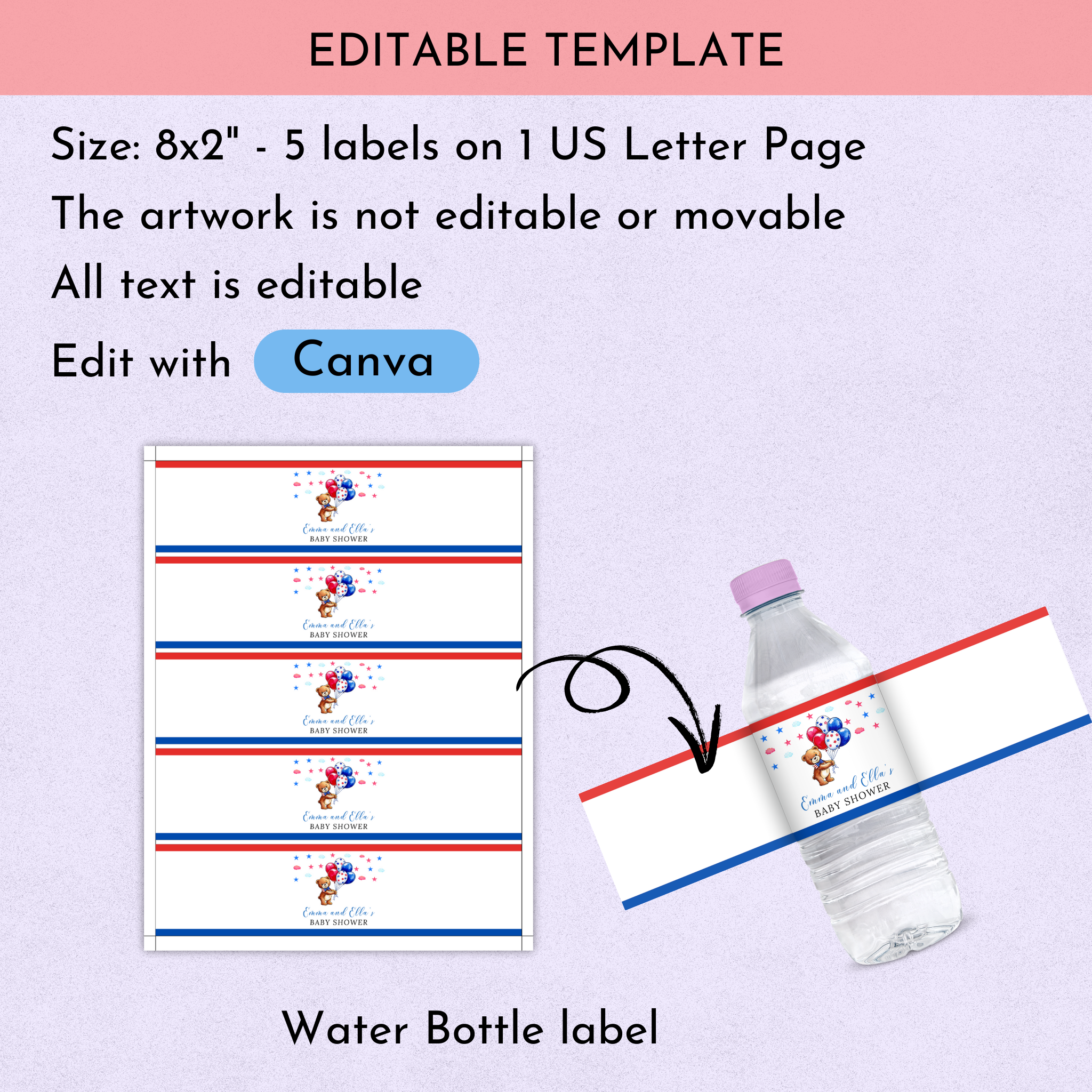 Patriotic Baby Shower Favor Bundle