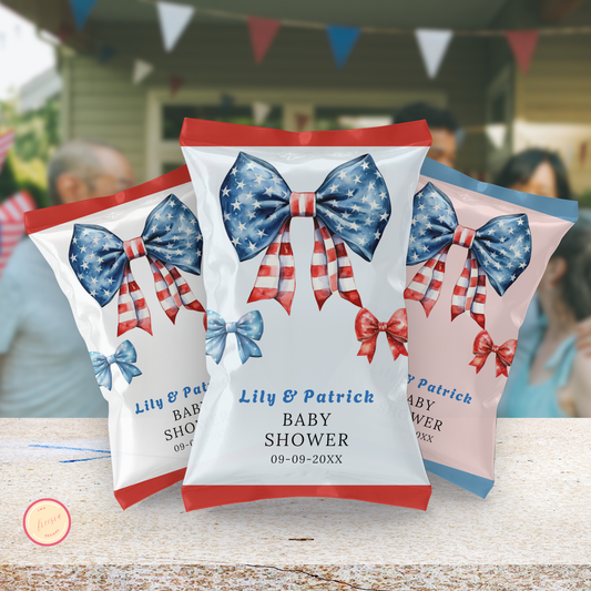 Patriotic Baby Shower Chip Bag