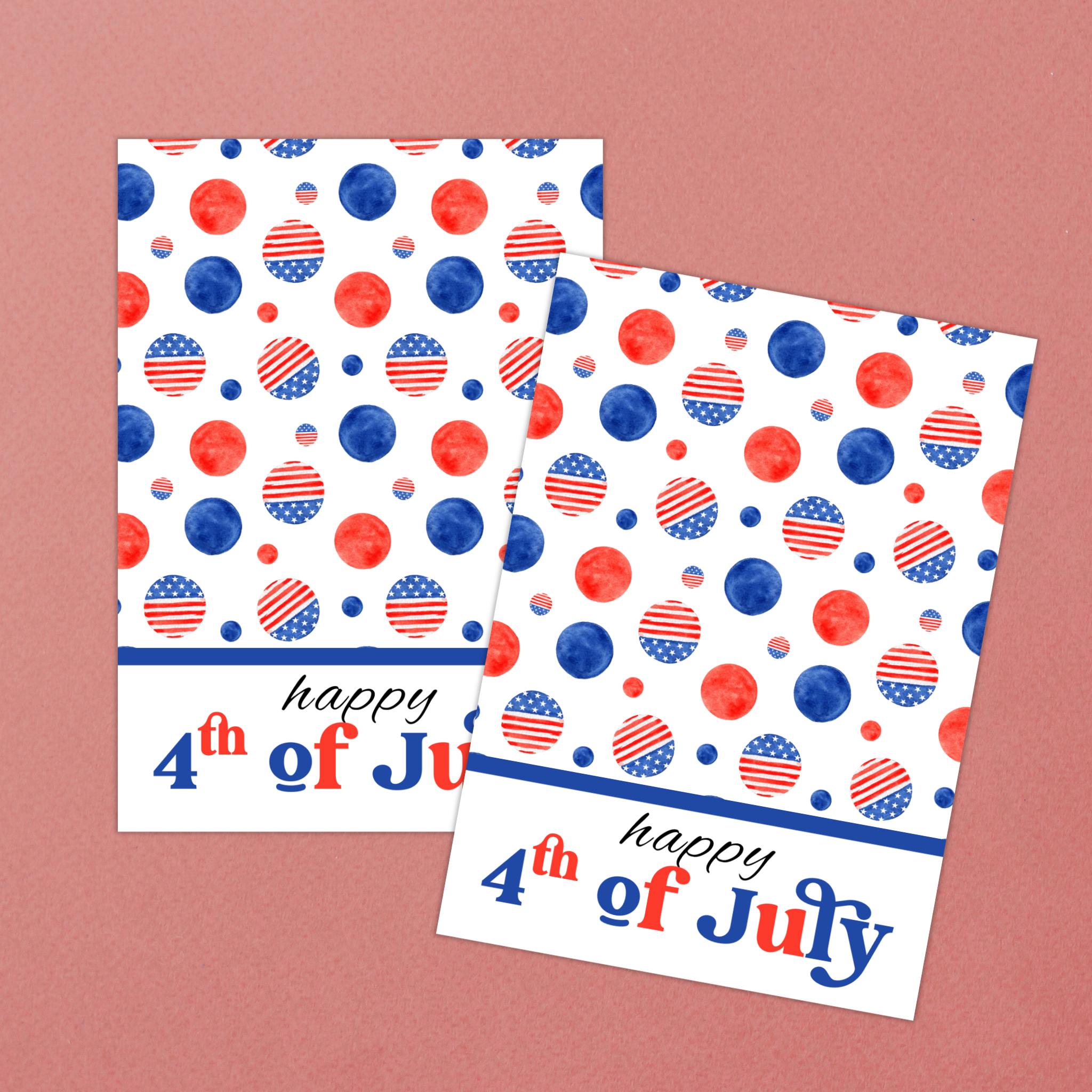 4th of July Cookie Card