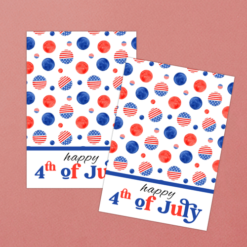 4th of July Cookie Card