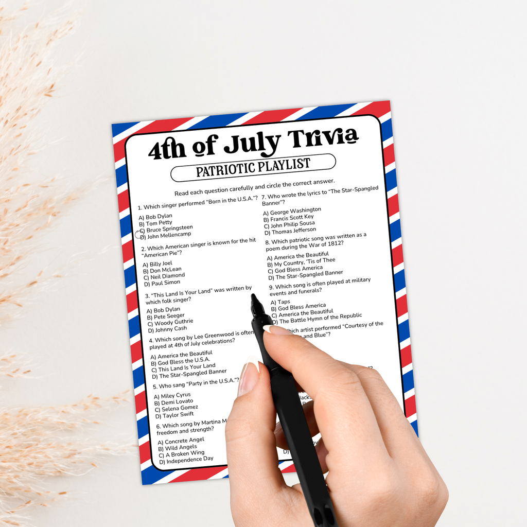4th of July Trivia Game Bundle