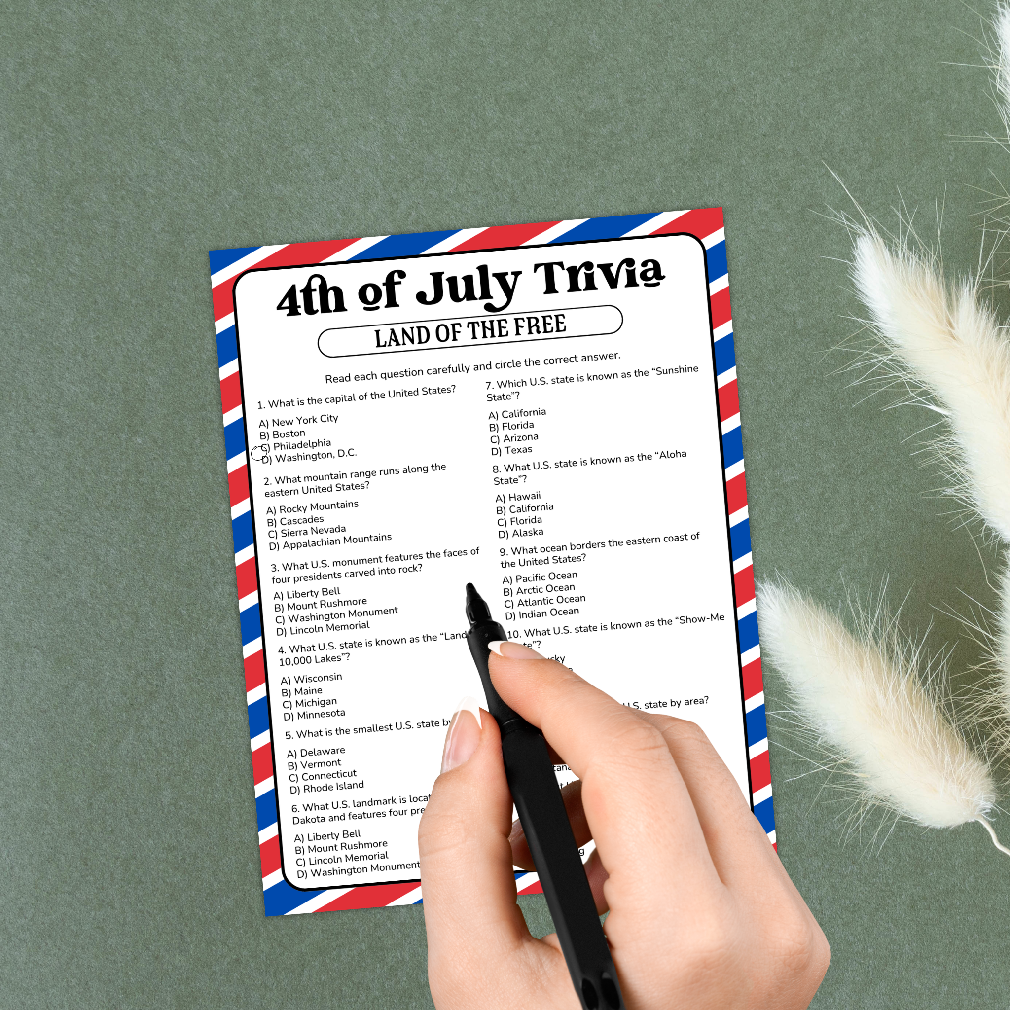 4th July Trivia | Land of the Free