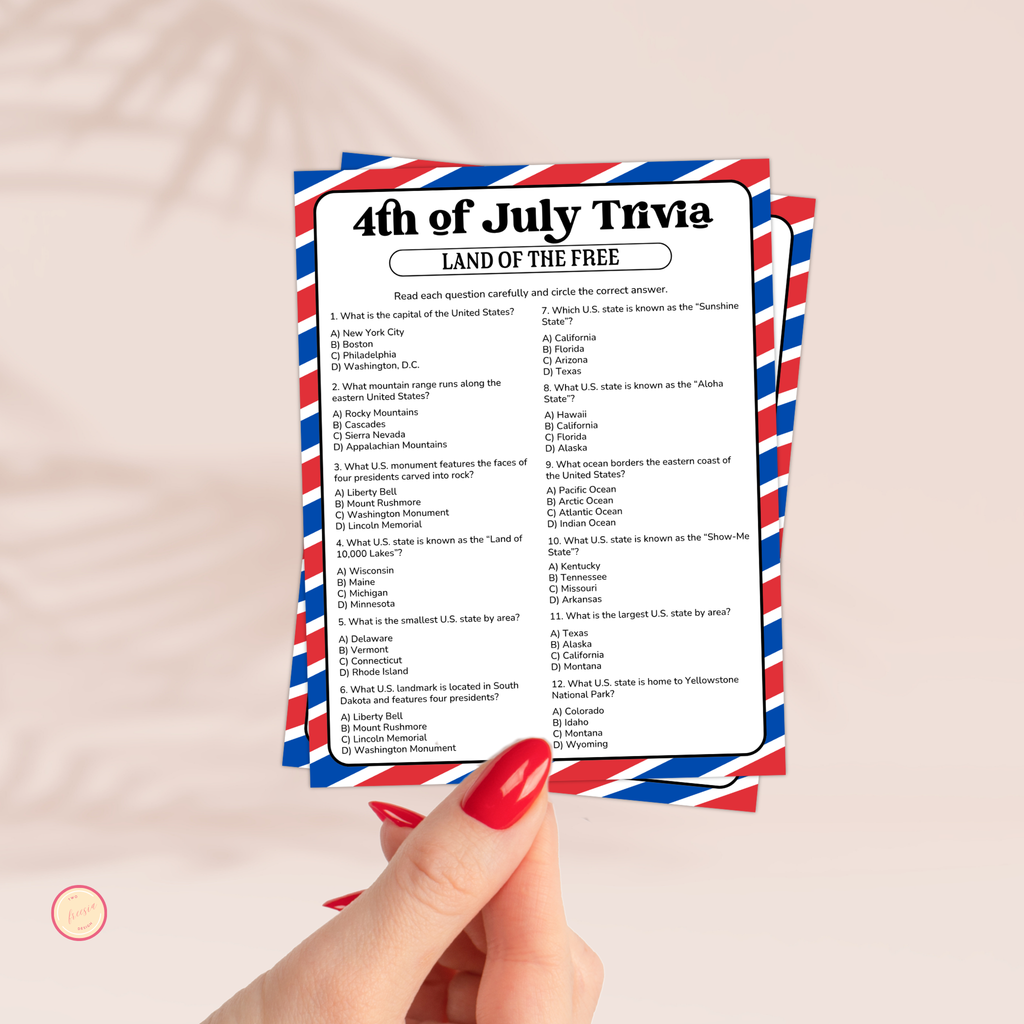 4th July Trivia | Land of the Free