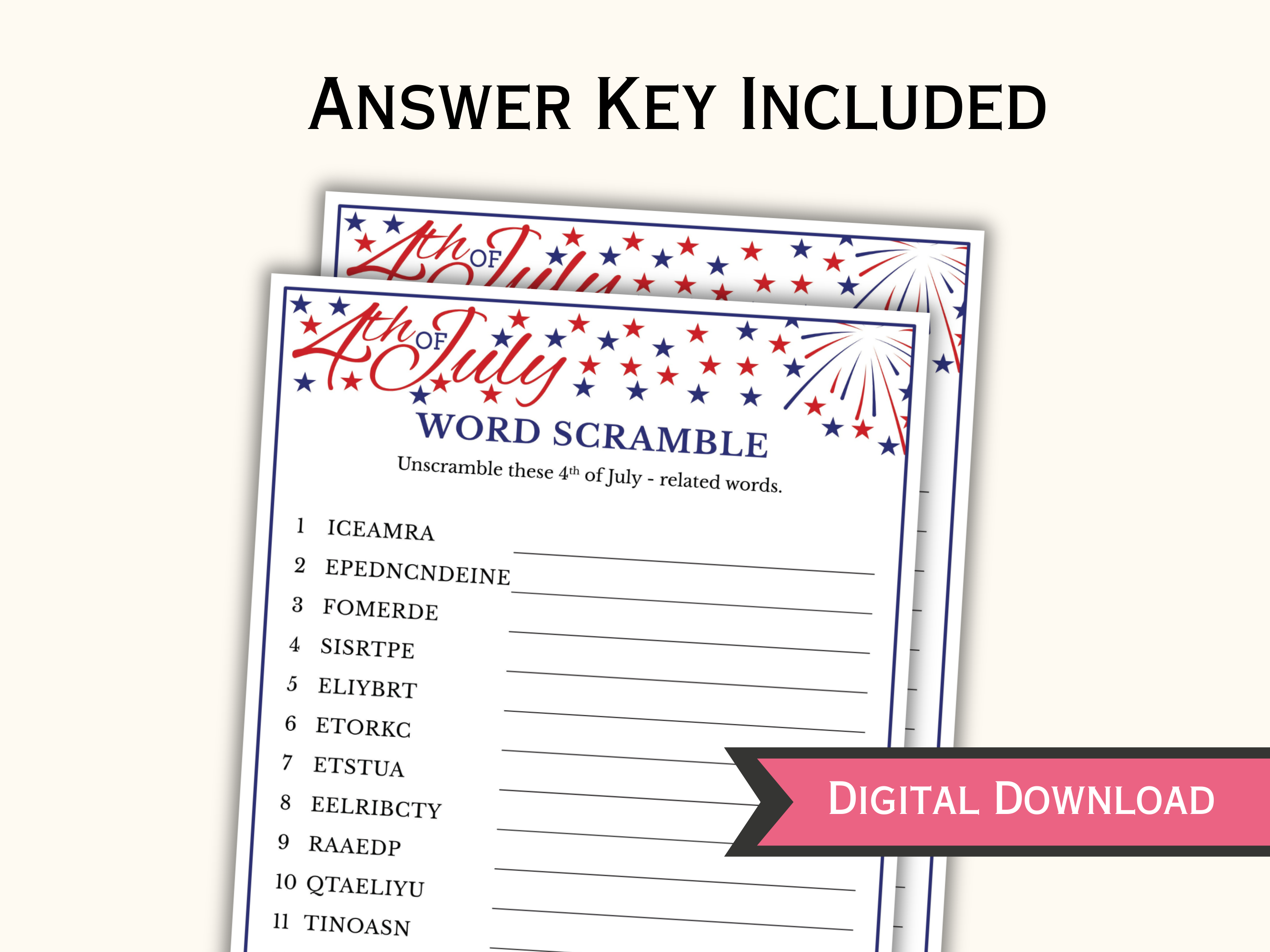 Fourth of July - 30 Party Games