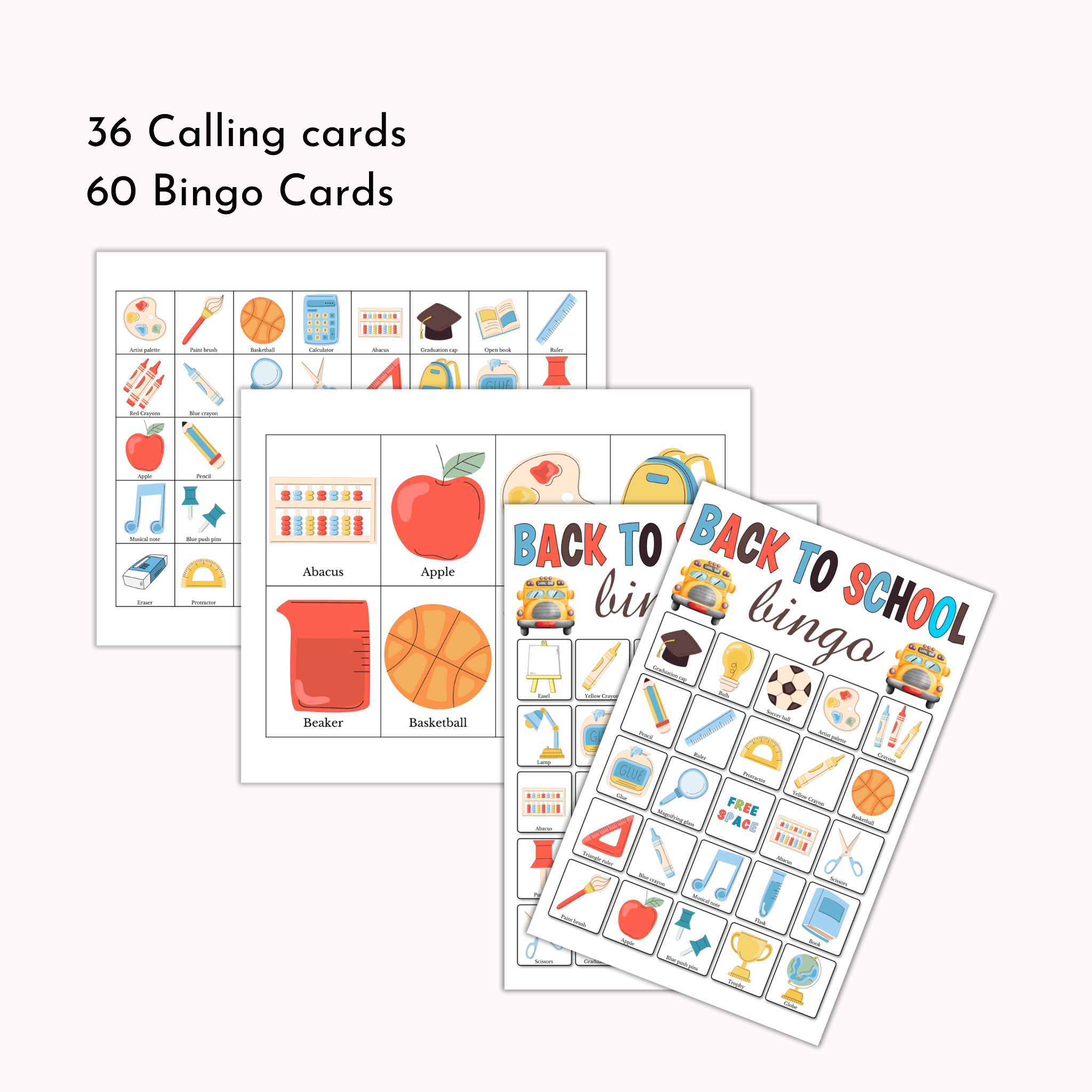 Back-to-School Bingo Game