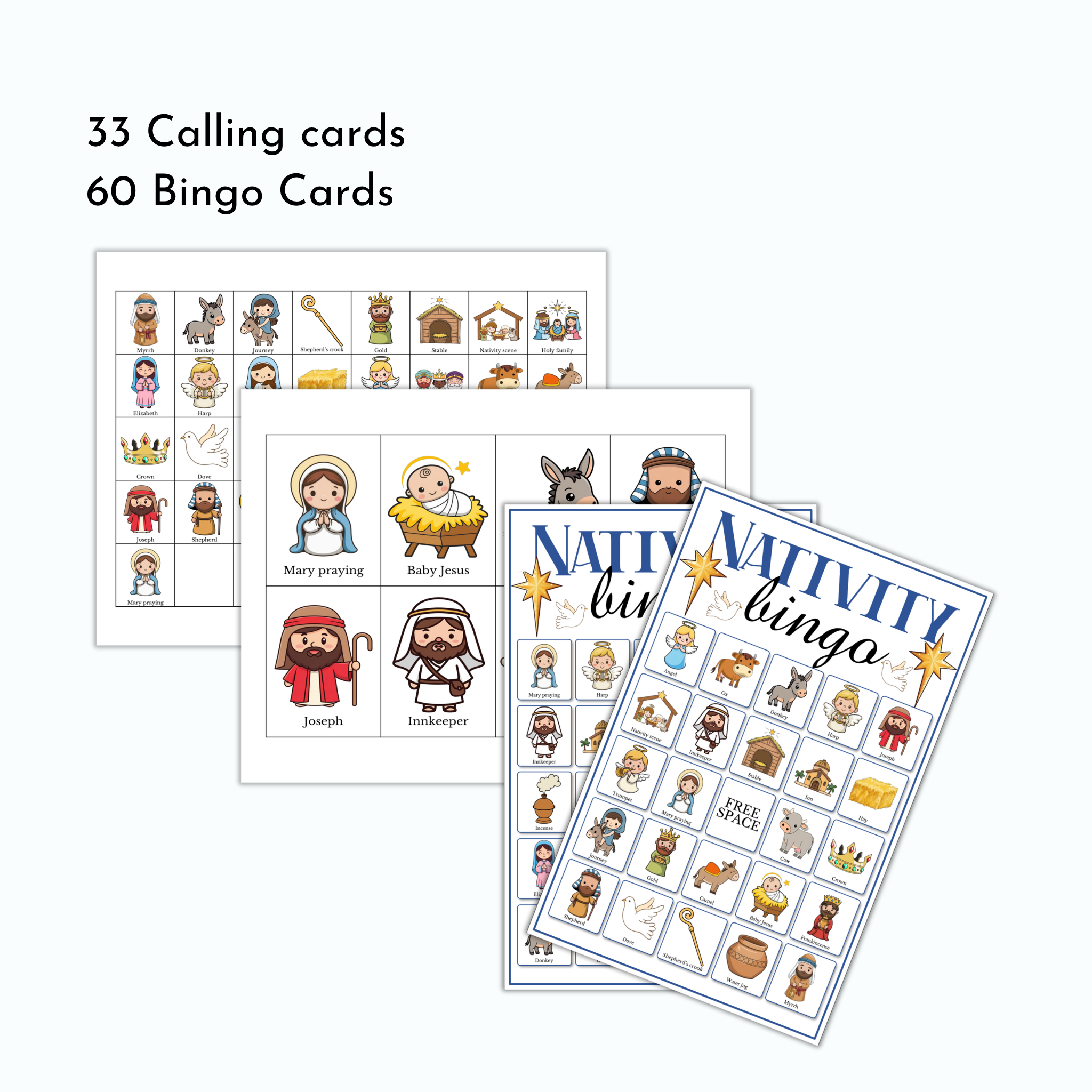 Nativity Bingo Game
