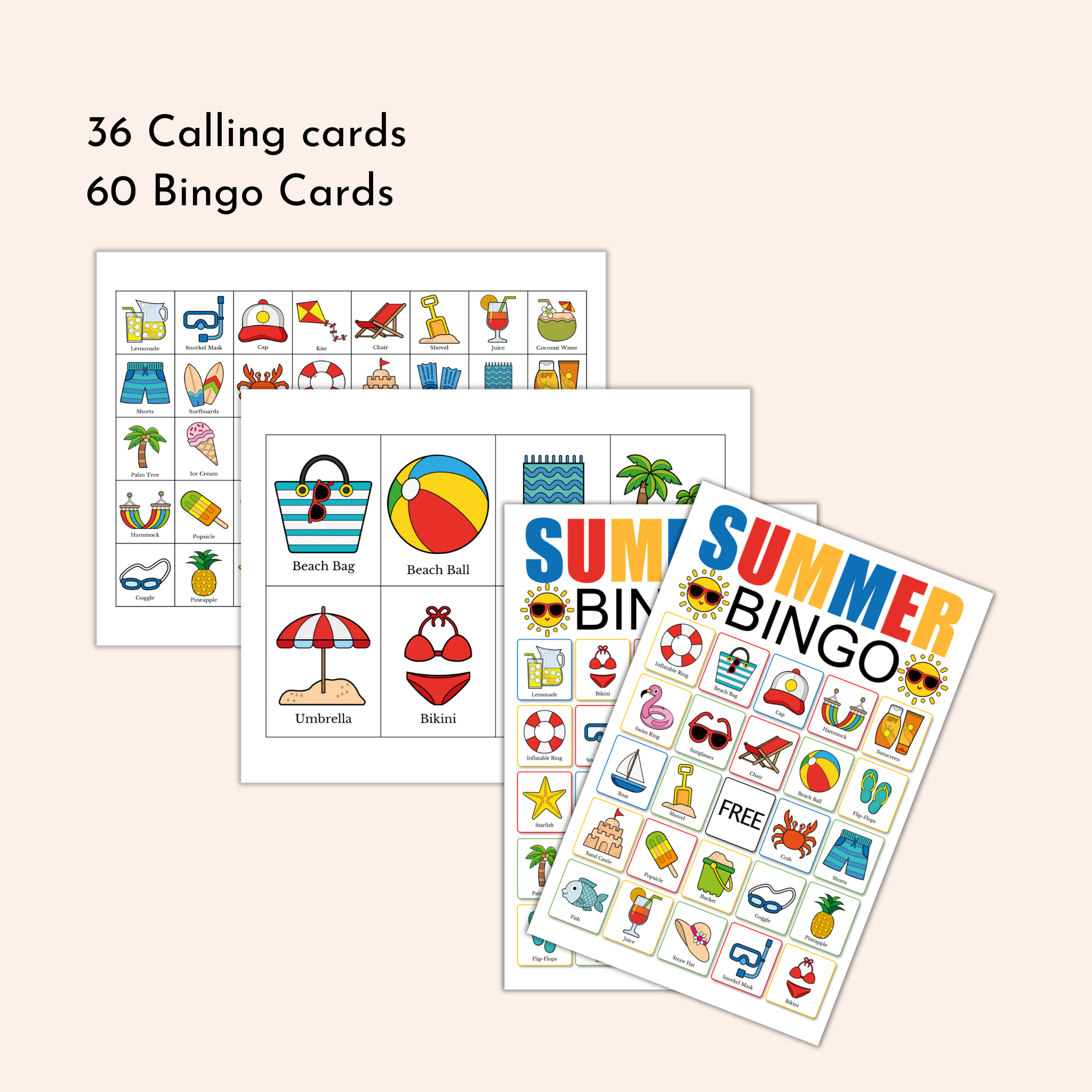 Summer Bingo Game
