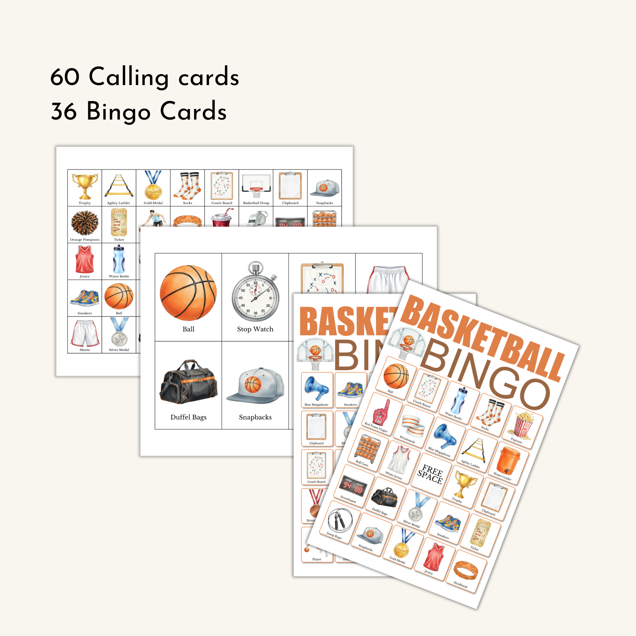 Basketball Bingo Game