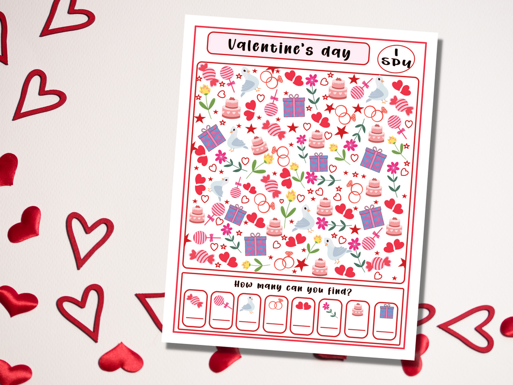 Valentine's Day I Spy Activity Game