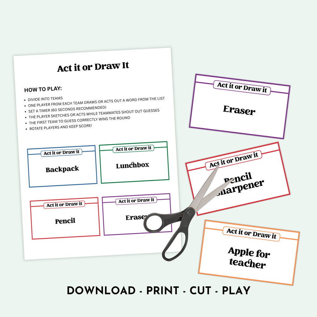 School Act It or Draw It