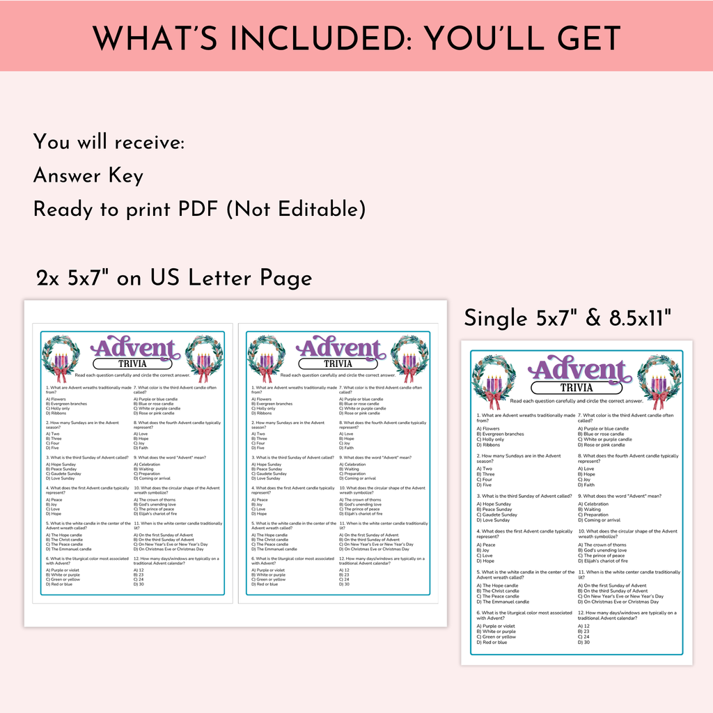 Advent Trivia Game
