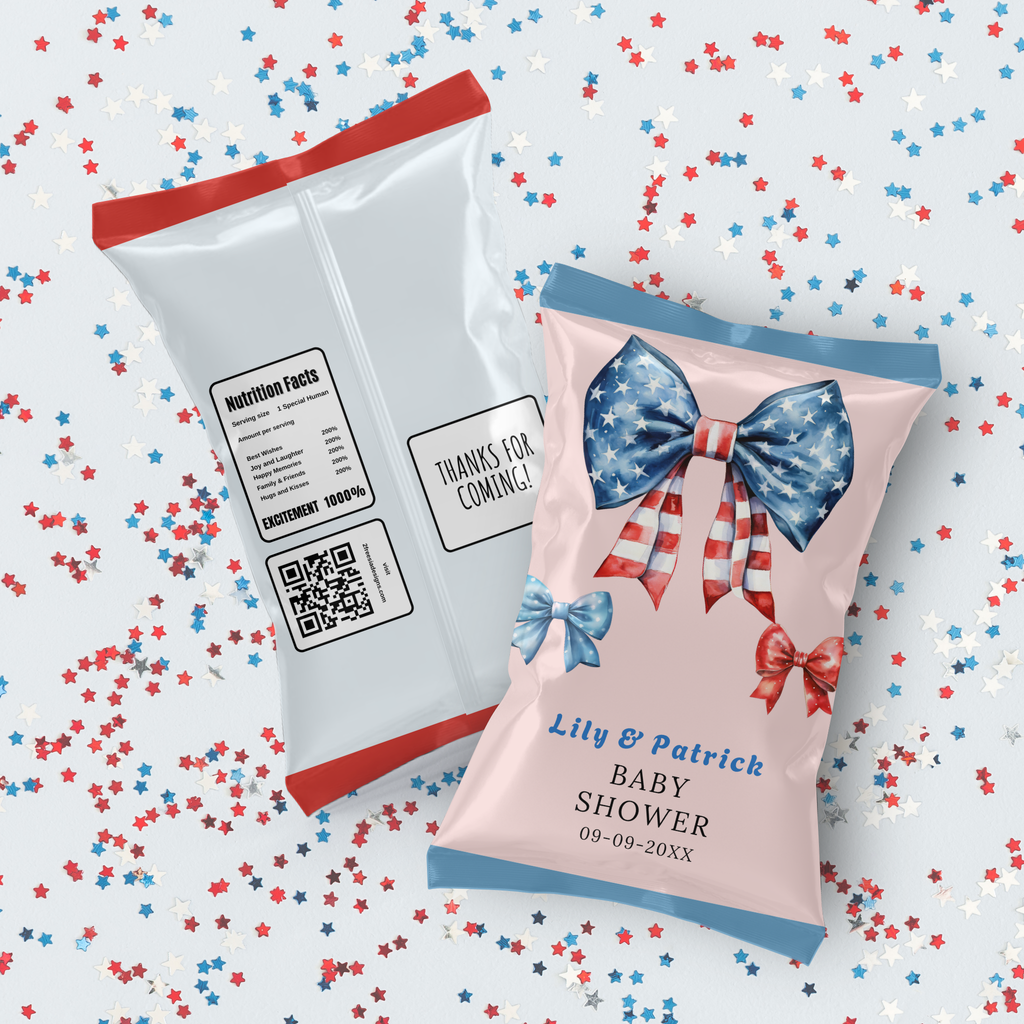 Patriotic Baby Shower Chip Bag