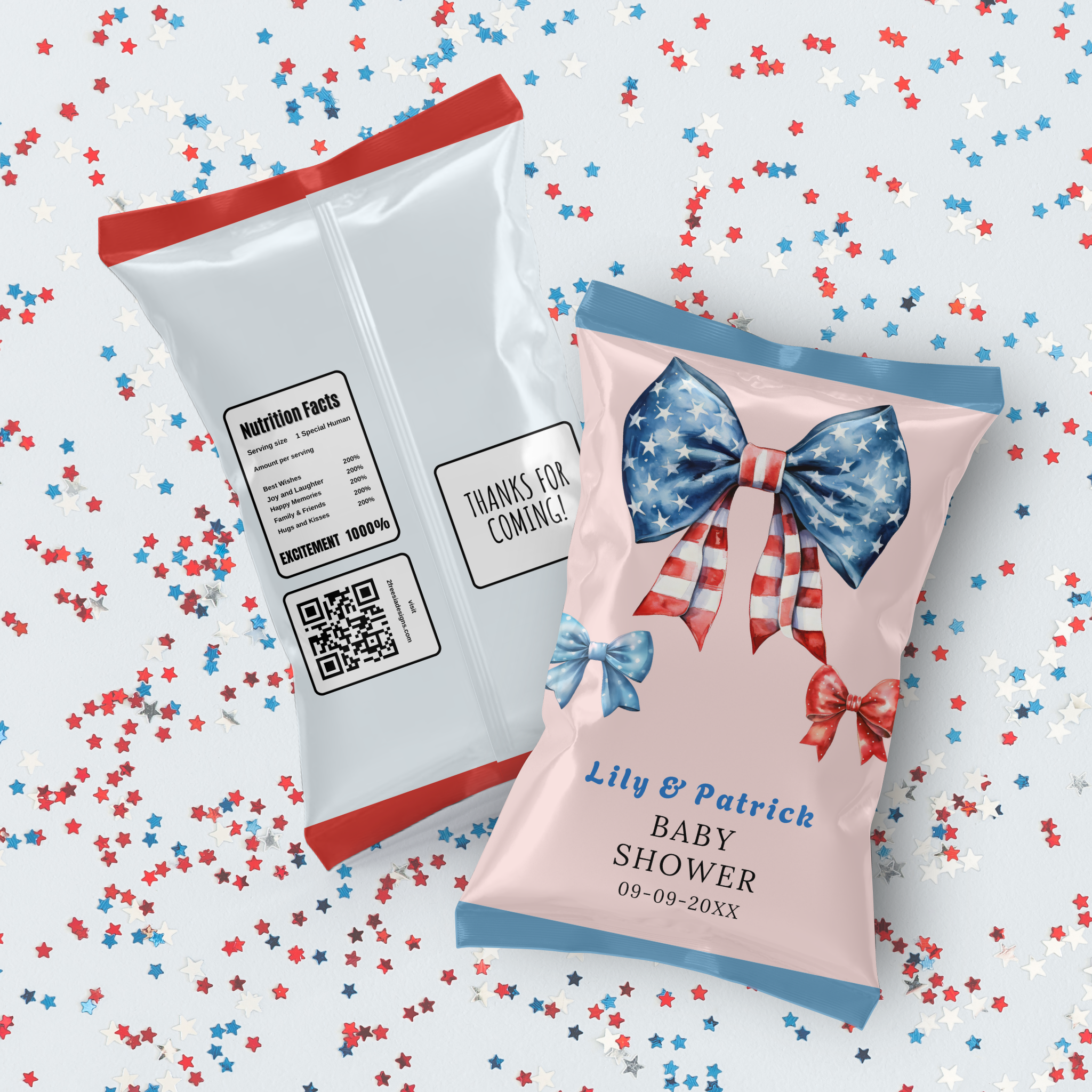 Patriotic Baby Shower Chip Bag