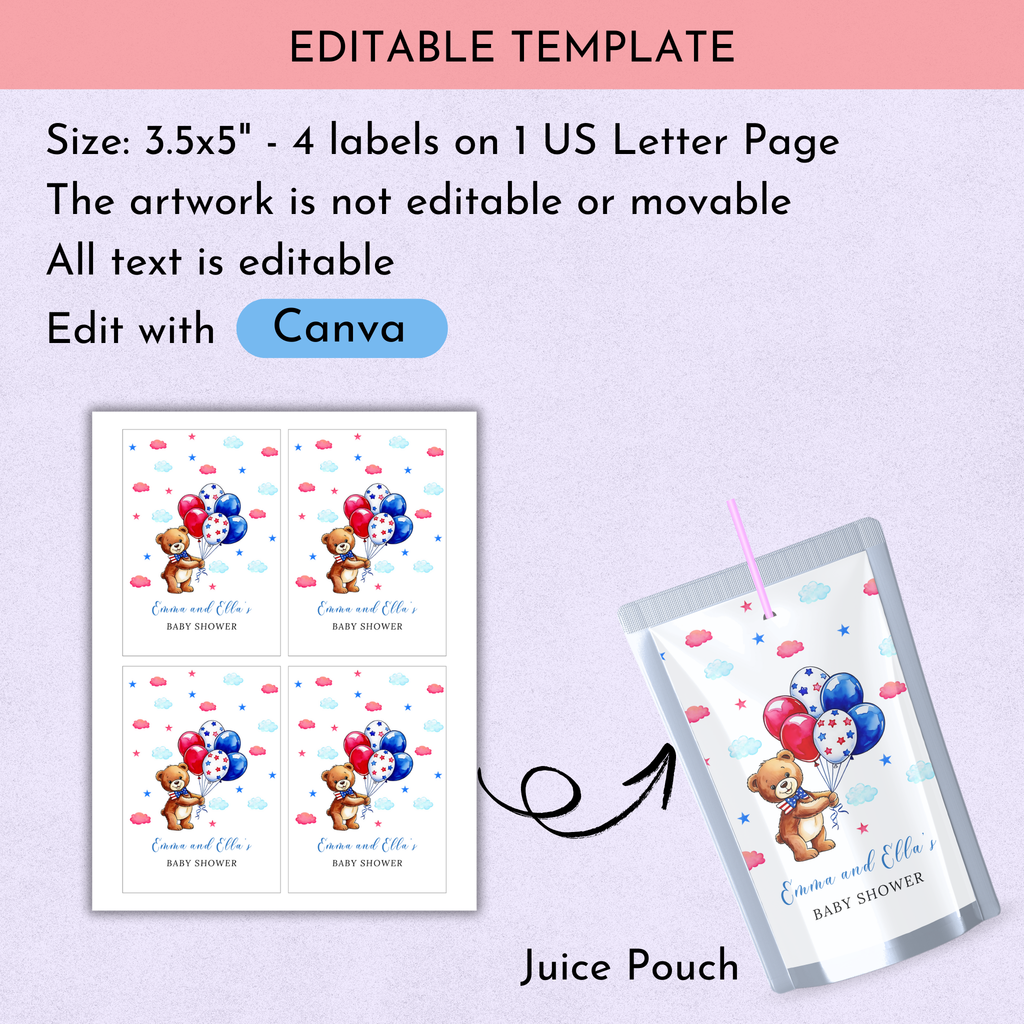 Patriotic Baby Shower Favor Bundle