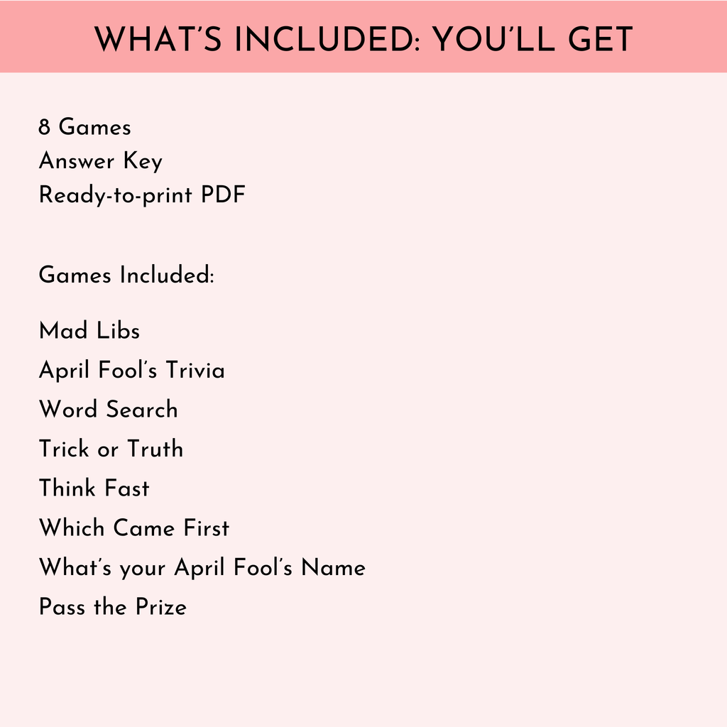 April Fools Day Game Bundle