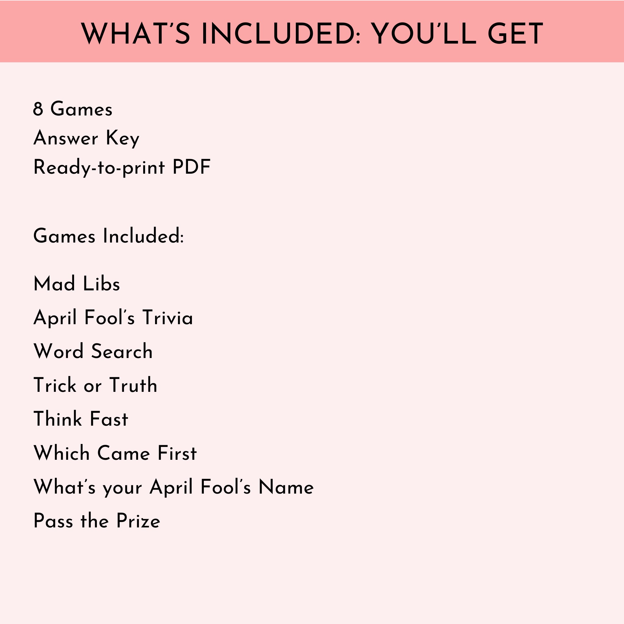 April Fools Day Game Bundle