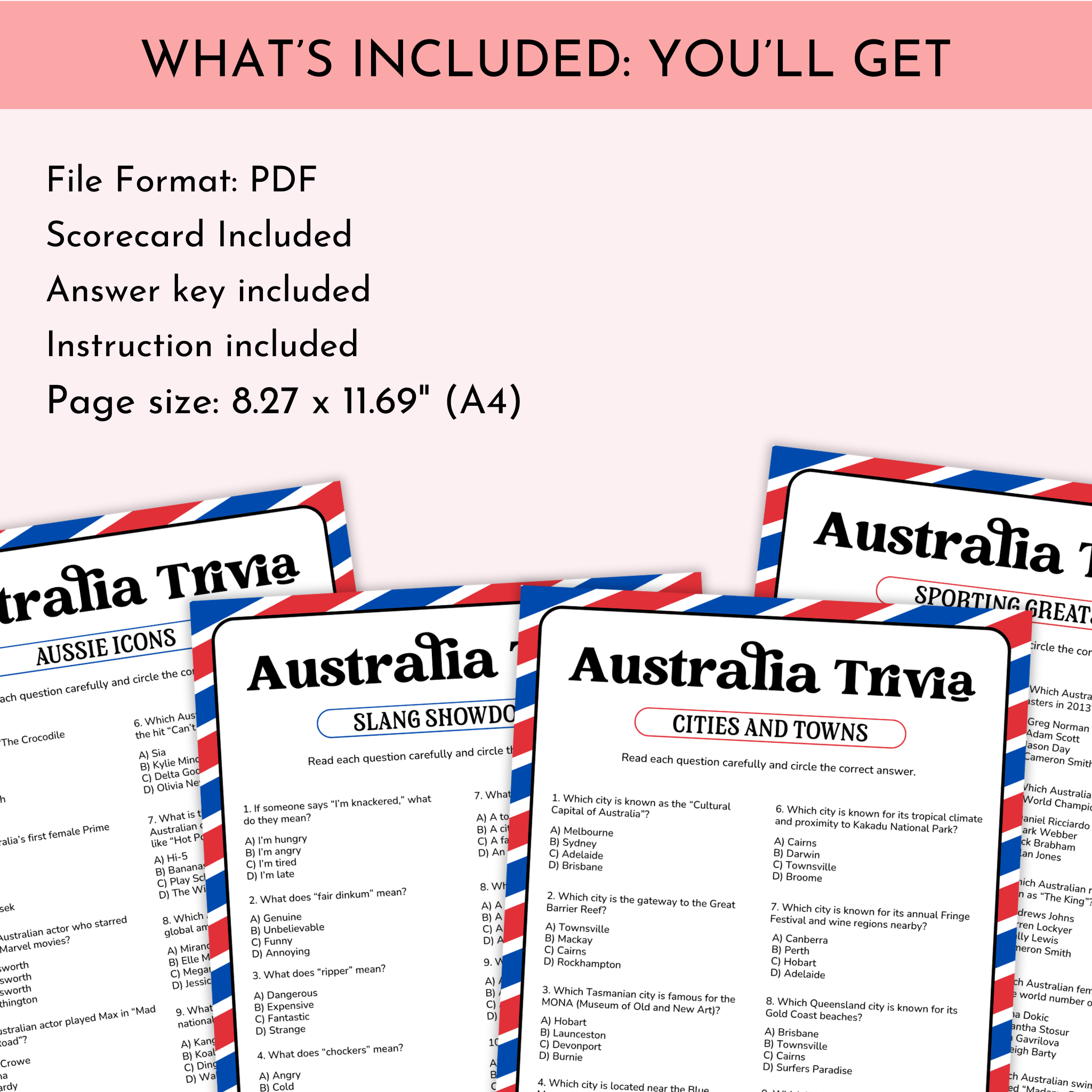 Australia Trivia Game