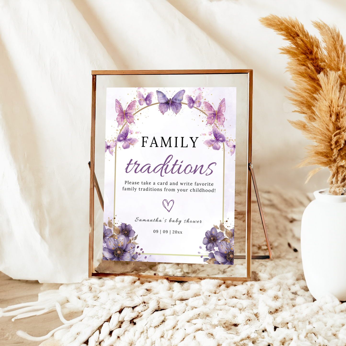 Family Tradition Table Sign - Enchanted to Meet You