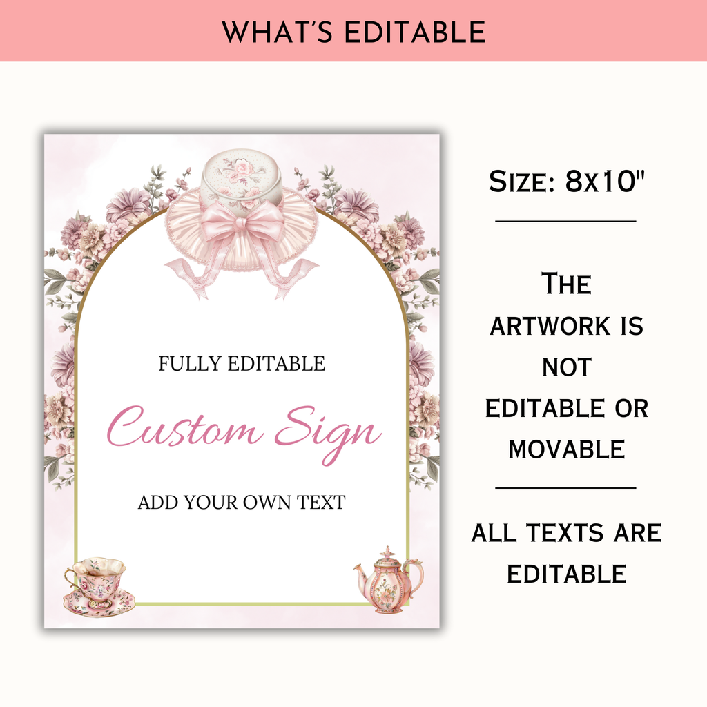Time Party Table Sign Bundle