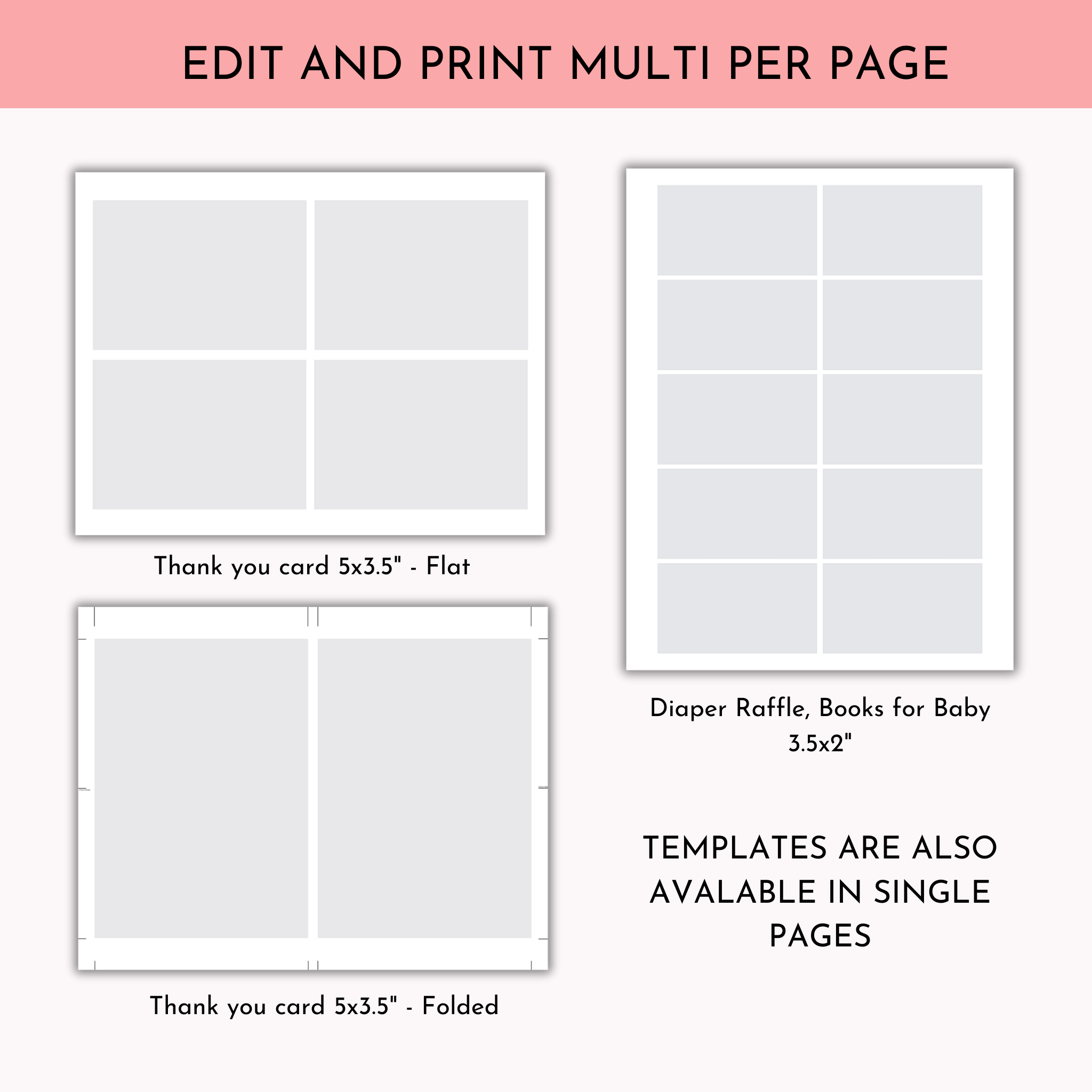 Two Little Bunnies are on their Way Baby Shower Invitation Bundle