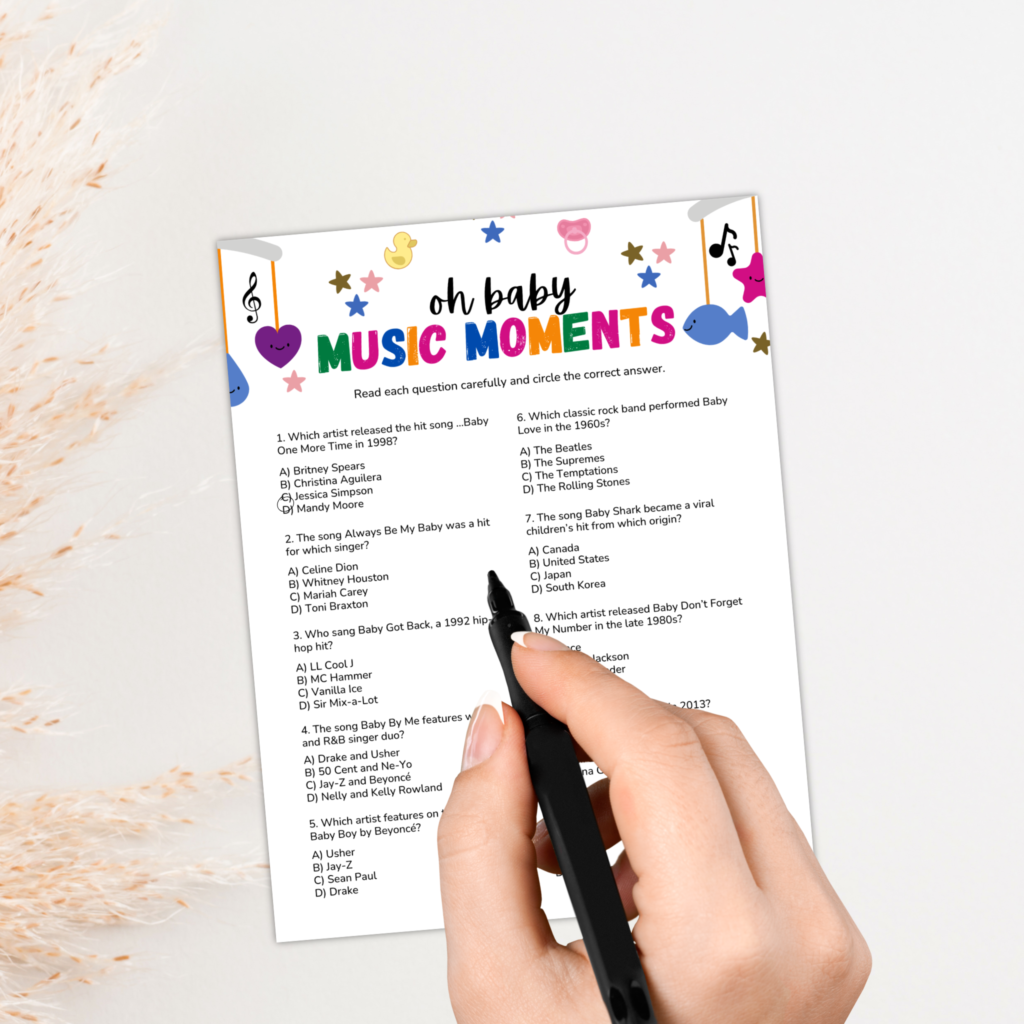 Baby Shower Trivia Games