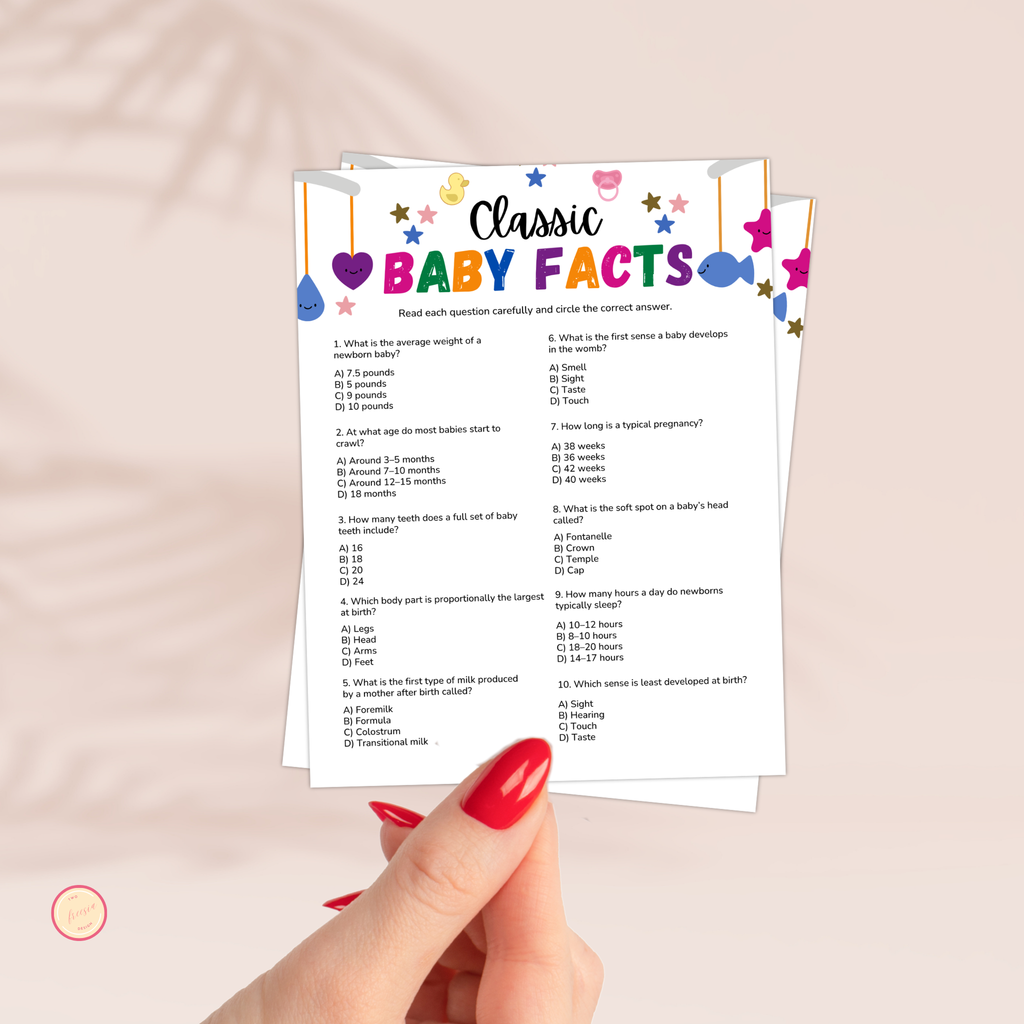Baby Facts Trivia Game